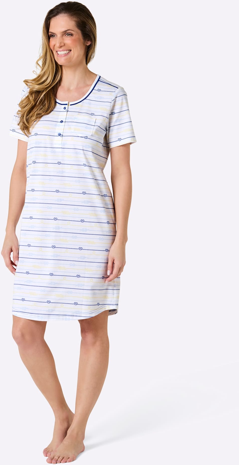 wäschepur Sleepshirt "Sleepshirt" Brusttasche günstig online kaufen