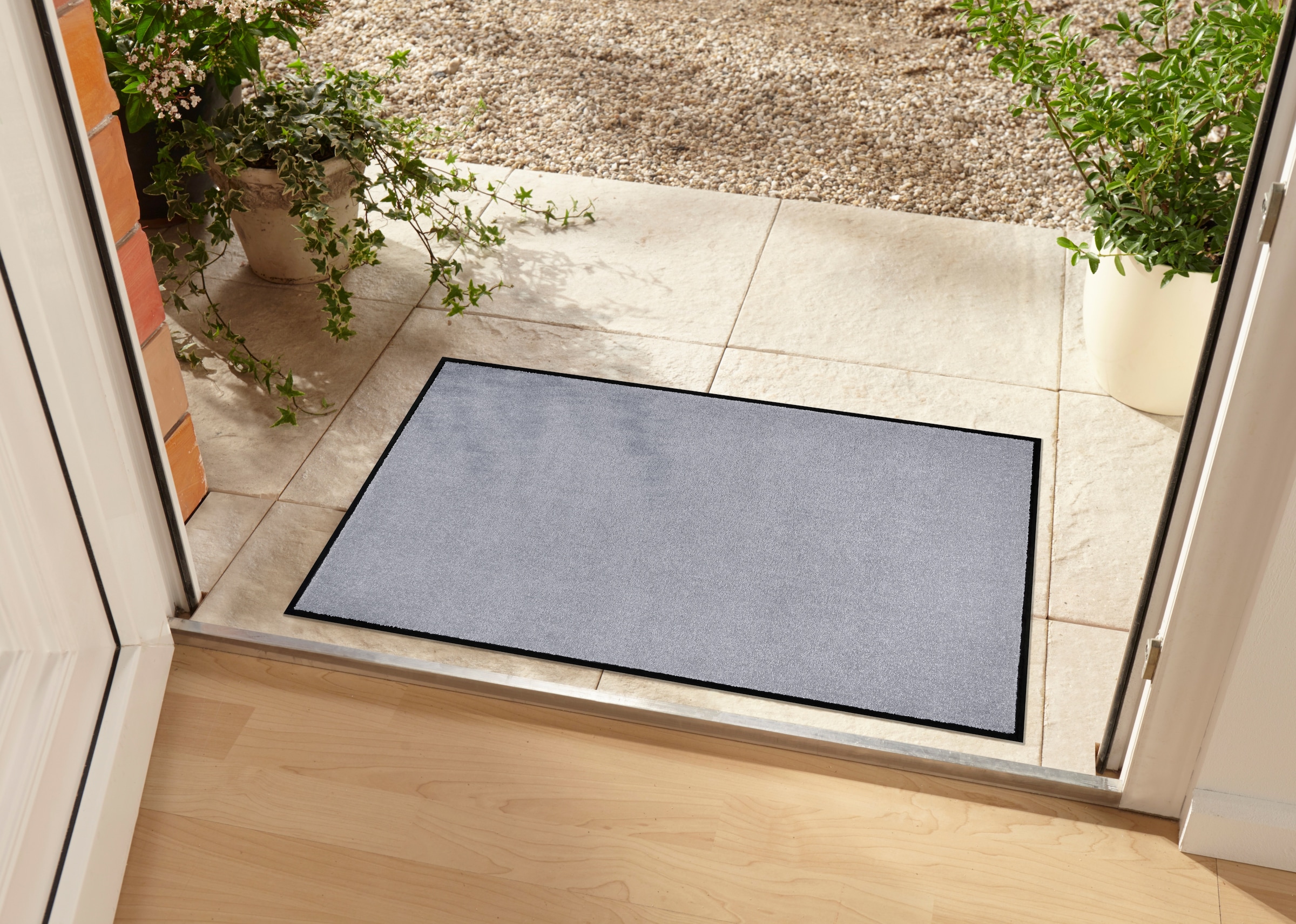 my home Fußmatte »Triton«, rechteckig, 7 mm Höhe, Schmutzfangmatte, Türmatte, In- und Outdoor, Läufer, waschbar