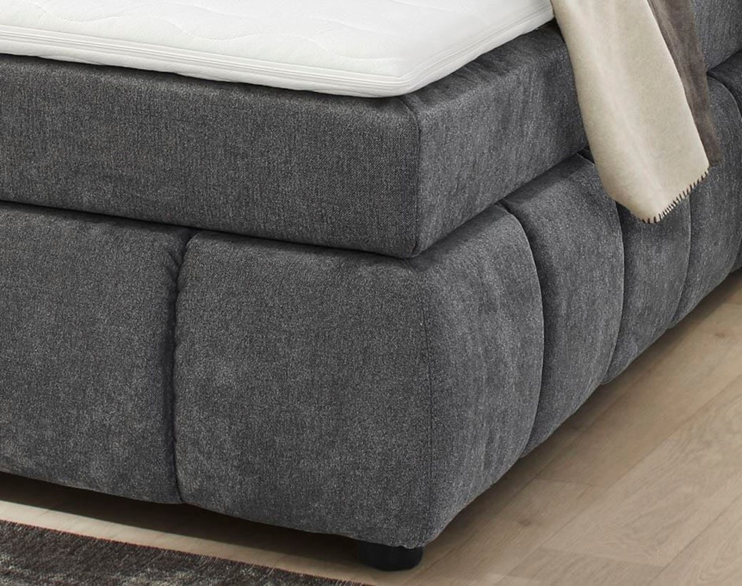 Jockenhöfer Gruppe Boxspringbett »Cora«, Wende-Bonell-Federkern-Matratze (H2/H3), PU-Schaum Topper