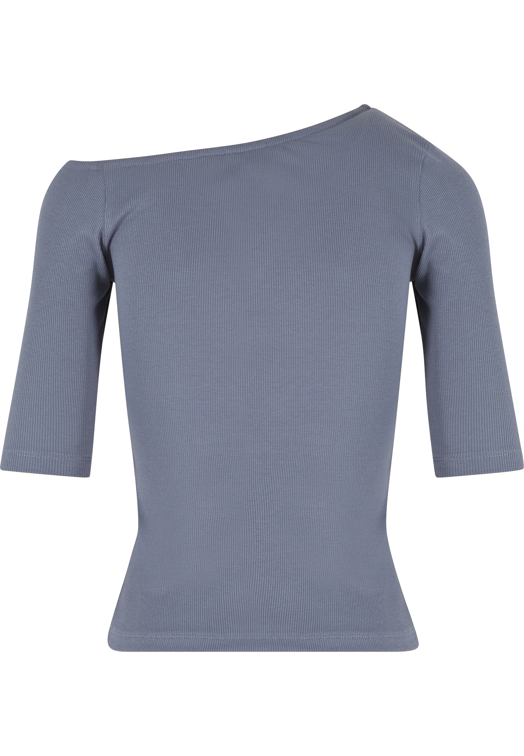 URBAN CLASSICS T-Shirt "Urban Classics Ladies Organic Asymmetric Rib Tee" 1 günstig online kaufen