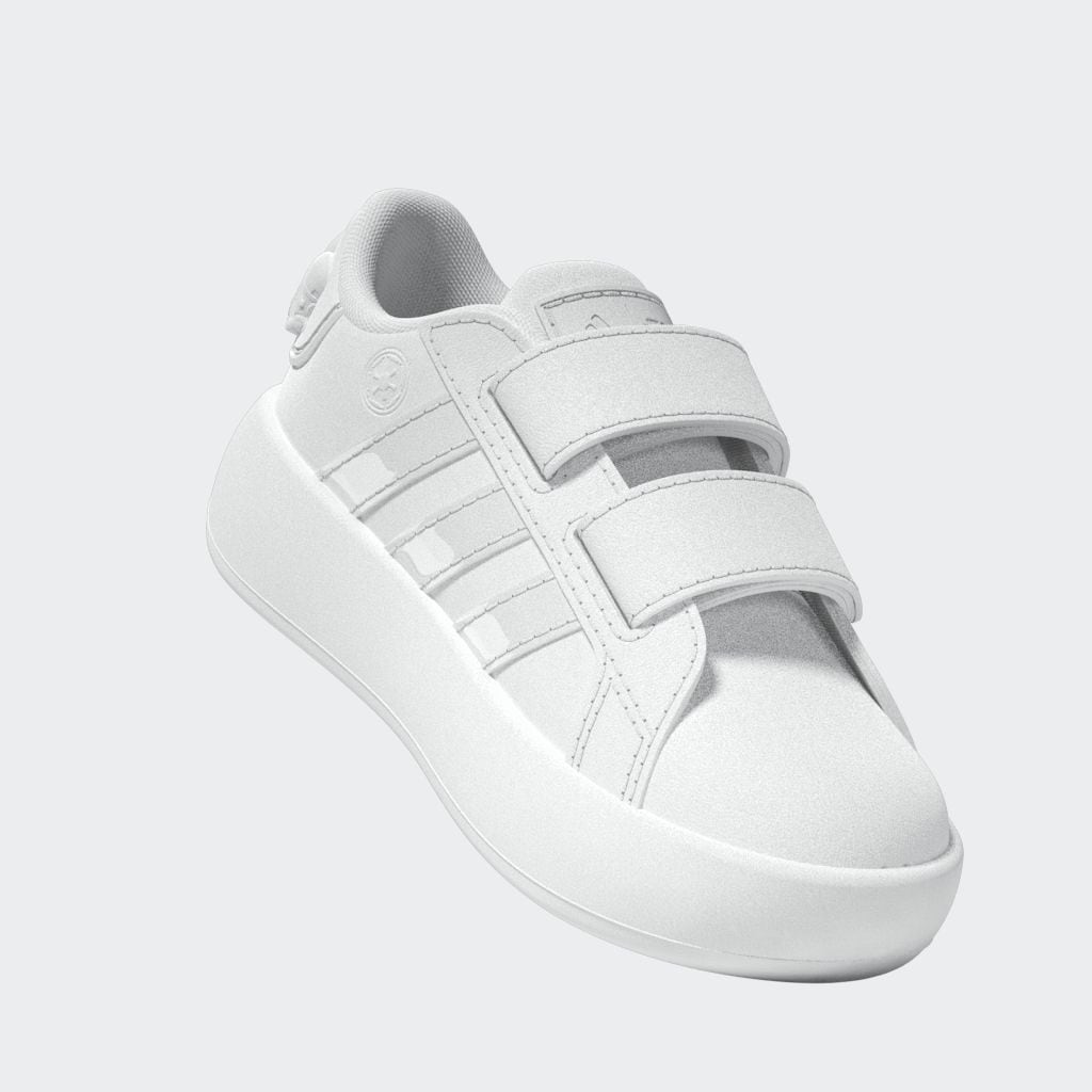adidas Sportswear Klettschuh »ADIDAS STAR WARS KIDS GRAND COURT 2.0 SCHUH«, Design auf den Spuren des adidas Superstar, für Kinder