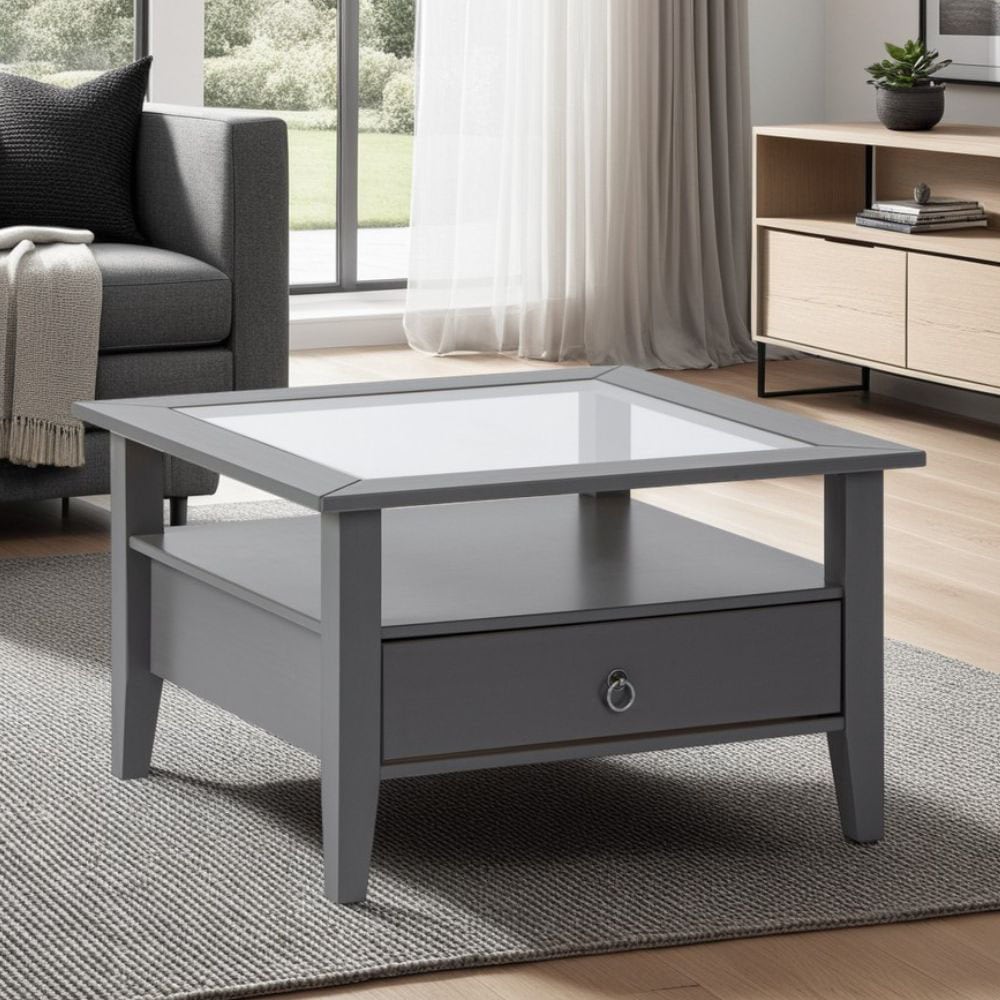 Inter Link Couchtisch »Couchtisch Provence« 1 Stk. tlg. Kiefer Massiv, Stauraum, BxTxH: ca. 75 x 75 x 45 cm