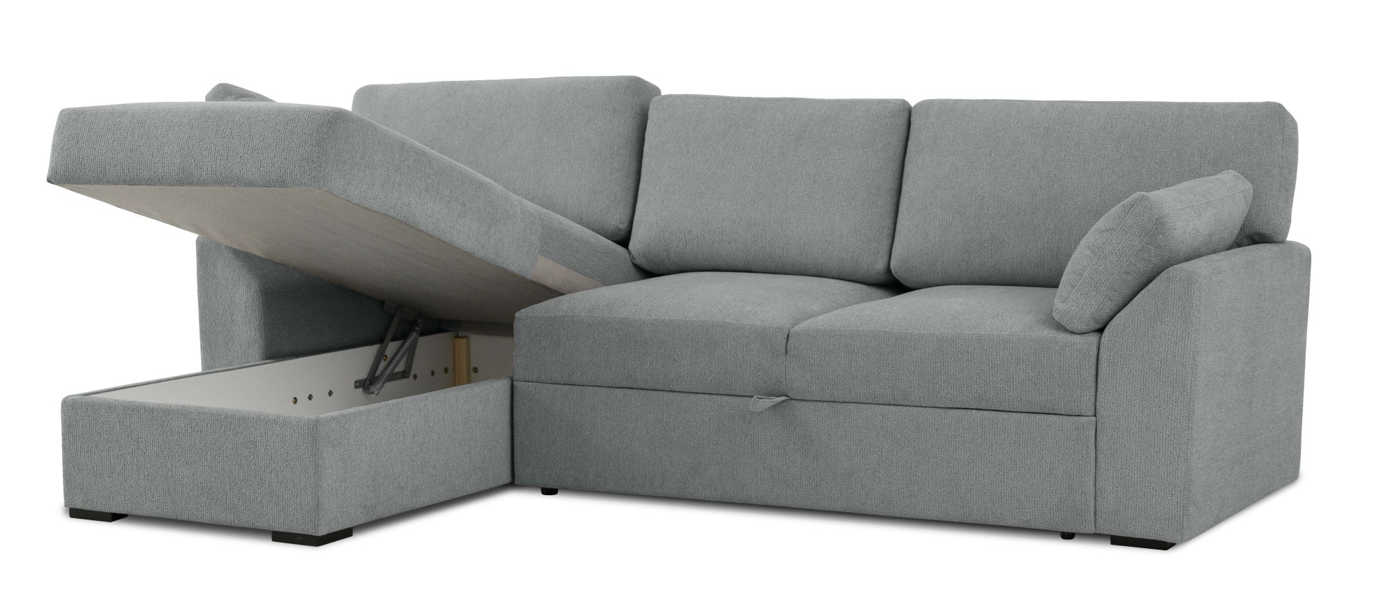 Home affaire Ecksofa »Citry«, Breite 246 cm, Chenille, Bettfunktion, Bettkasten, L-Form