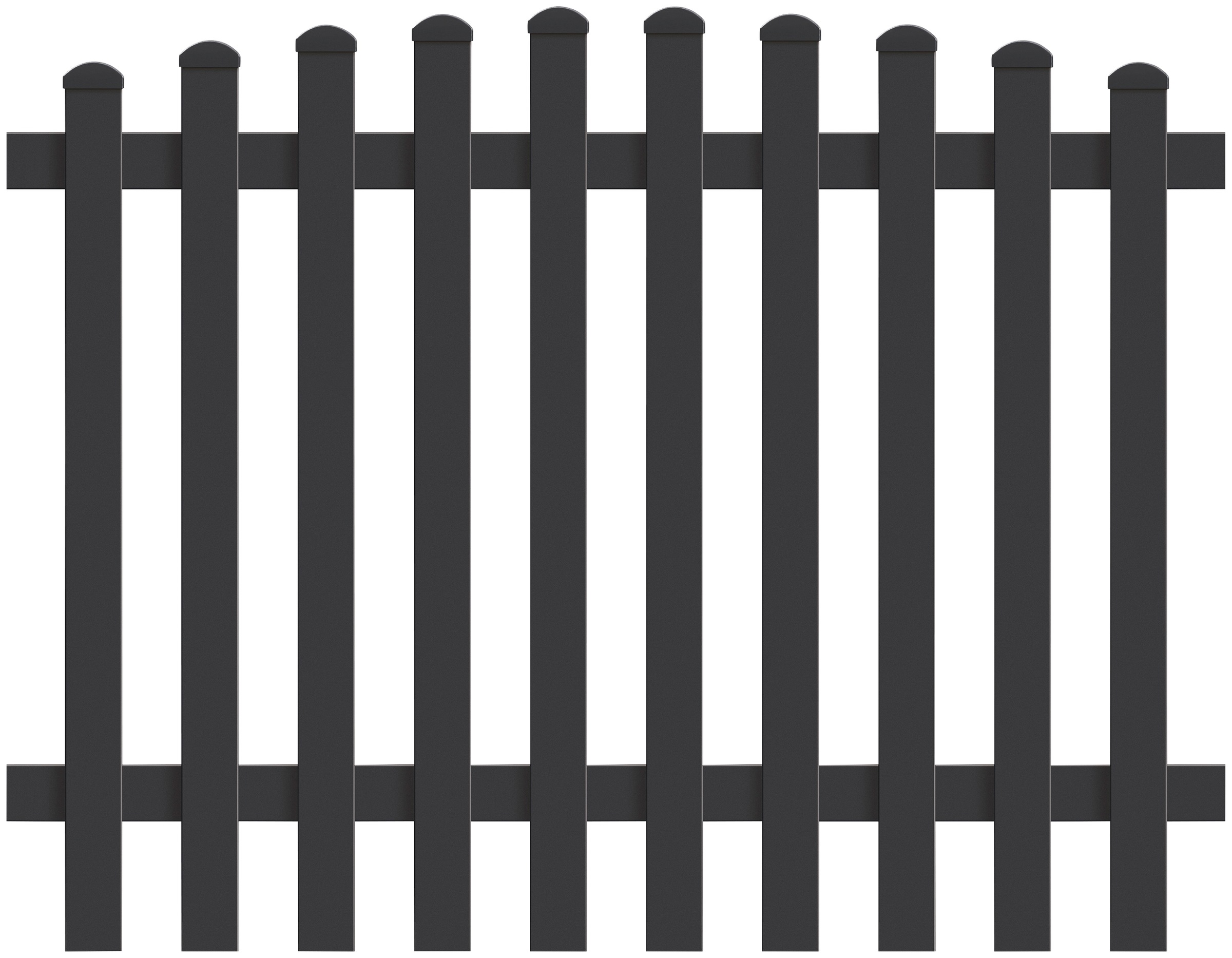 KM Zaun Lattenzaun »Triest Z74« LxH: 1554x150 ...