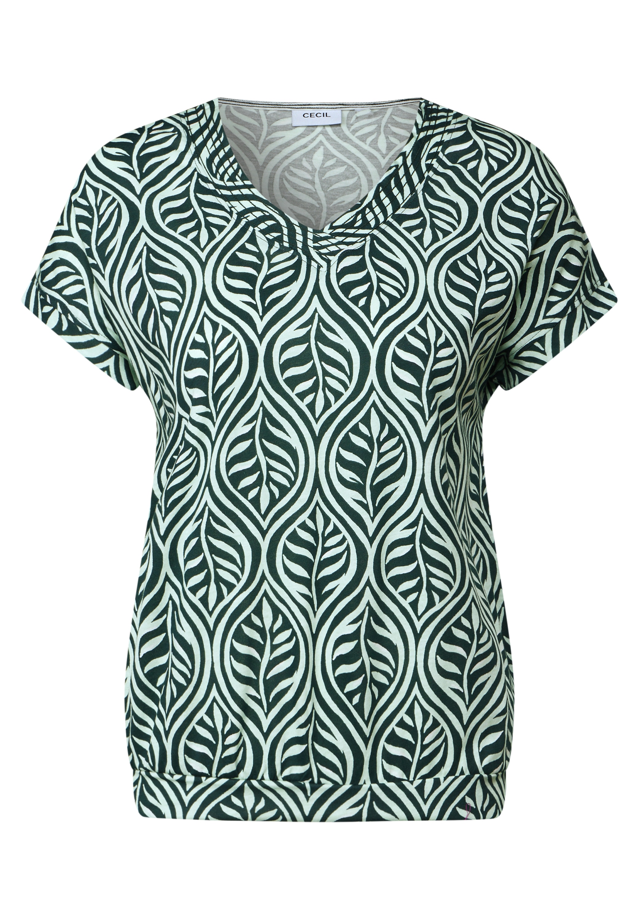 Cecil V-Shirt, im soften Baumwoll-Mix