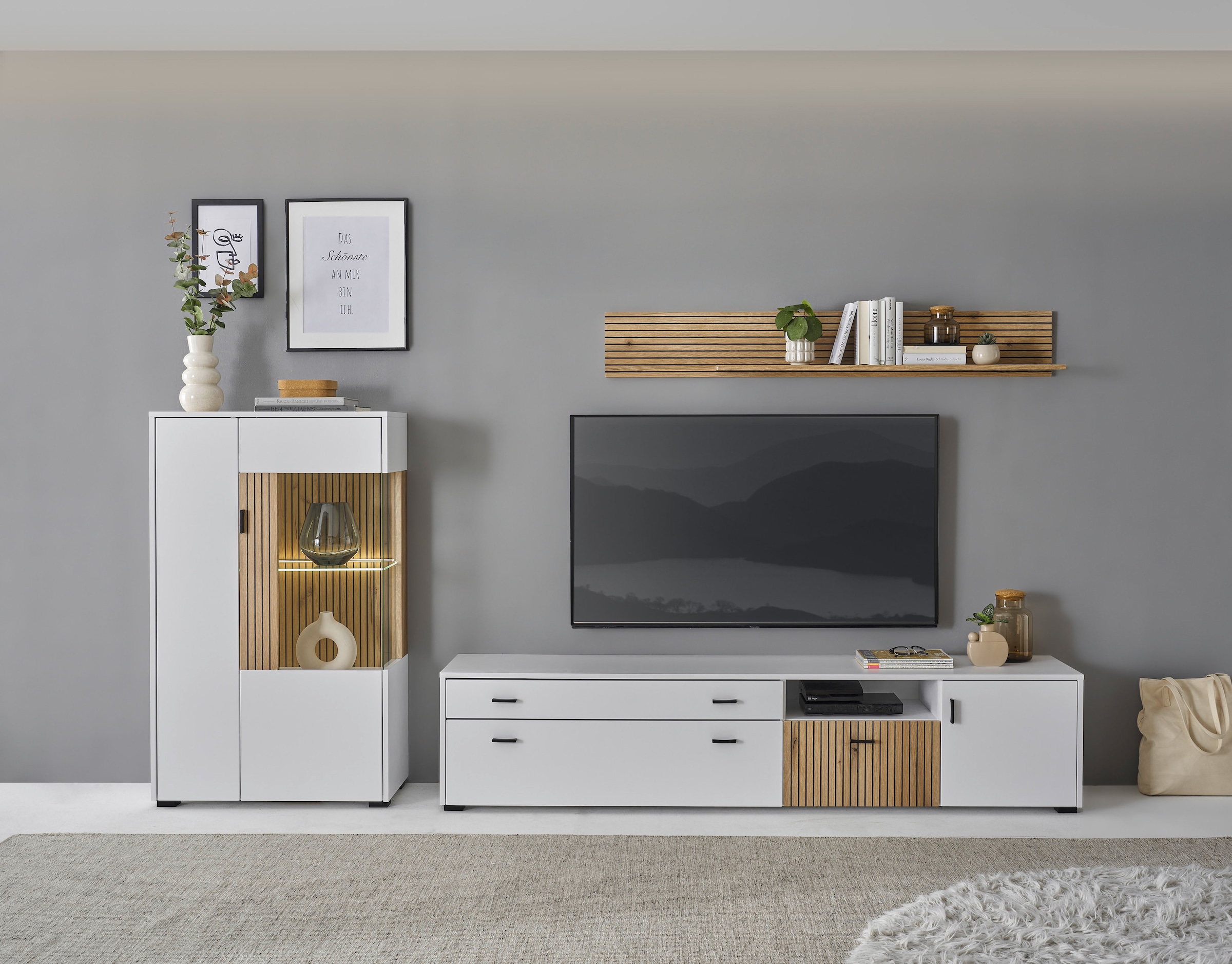 Home affaire Wohnwand "HUDSON" Set, 3 Stk. tlg. günstig online kaufen