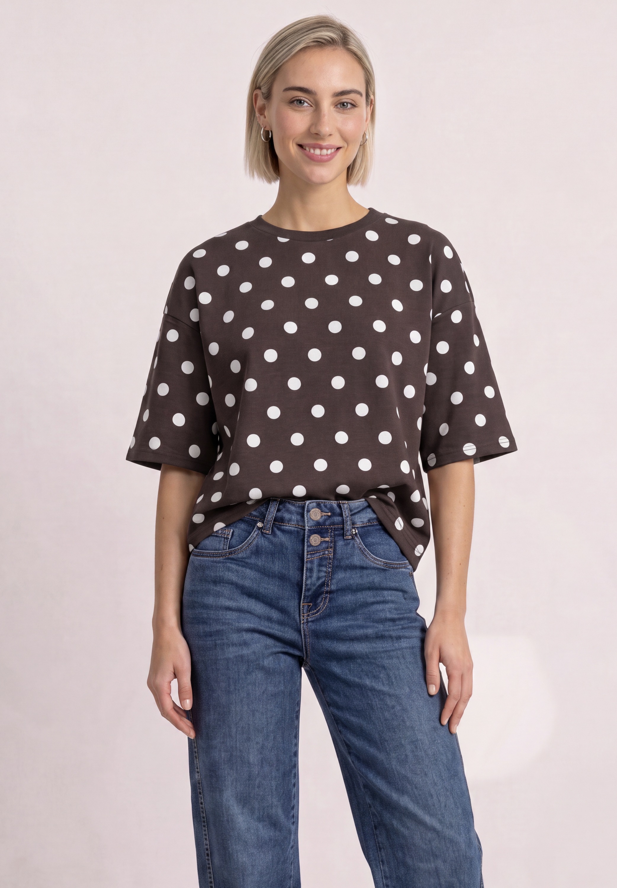 STREET ONE Sweatshirt, aus softem Materialmix
