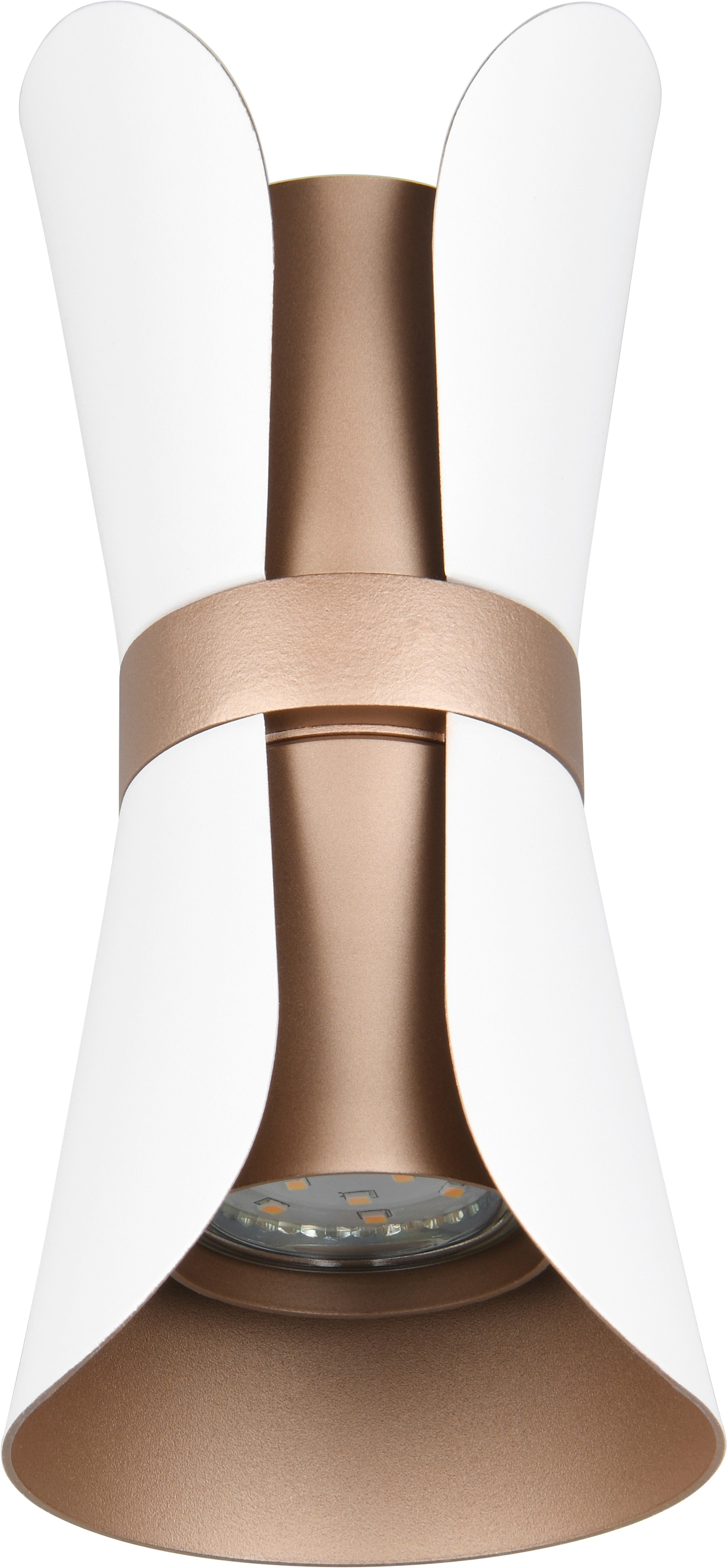 TRIO Leuchten Wandleuchte »COAT, up-and-down Wandlampe exkl 2x GU10 max 10W, zweifarbig« GU10 1 Stk. warmweiß - kaltweiß moderne Design Wandleuchte für wechselbare Leuchtmittel, 21cm hoch