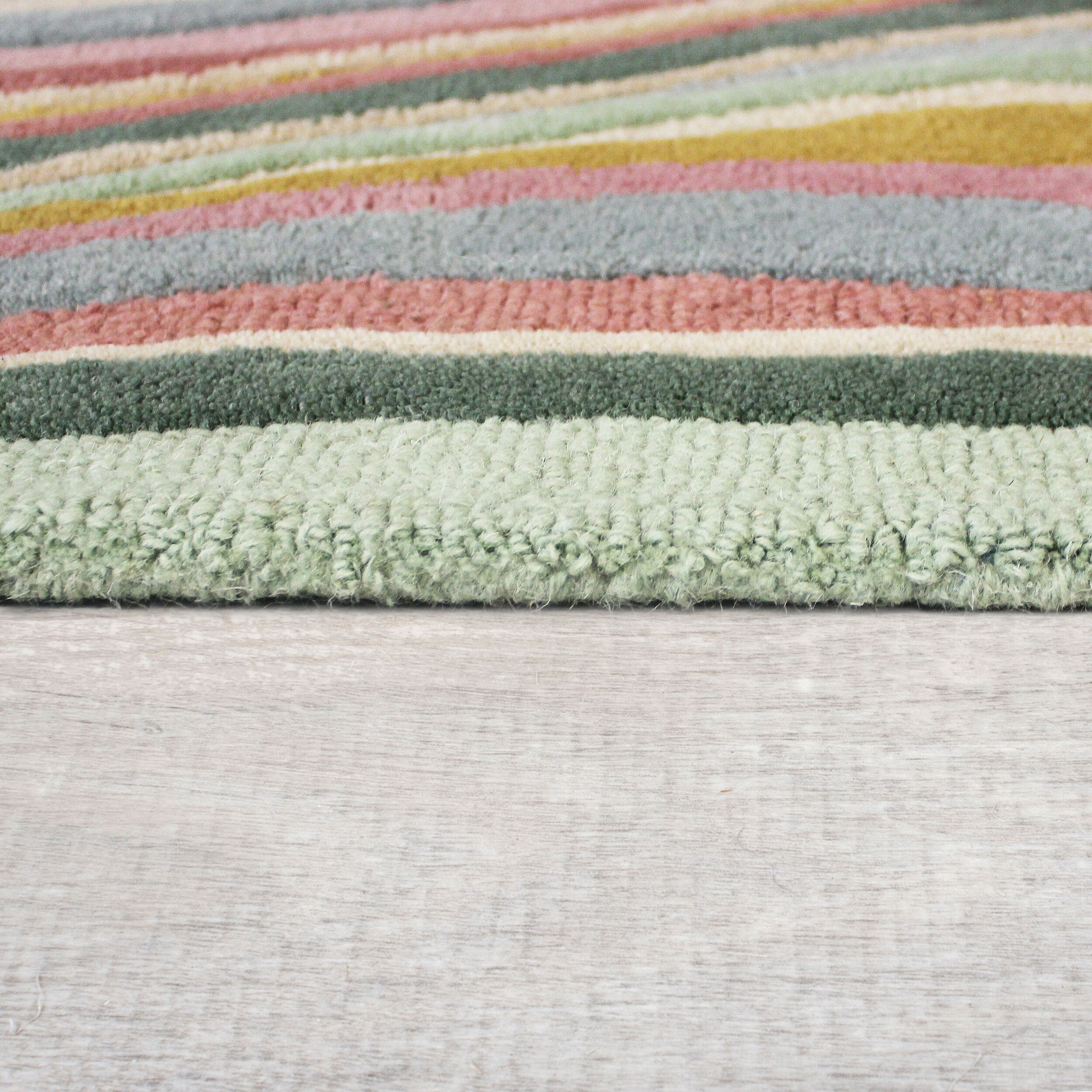 FLAIR RUGS Wollteppich »Abstract Flow«, rechteckig, 10 mm Höhe, Abstract Swirl Teppich