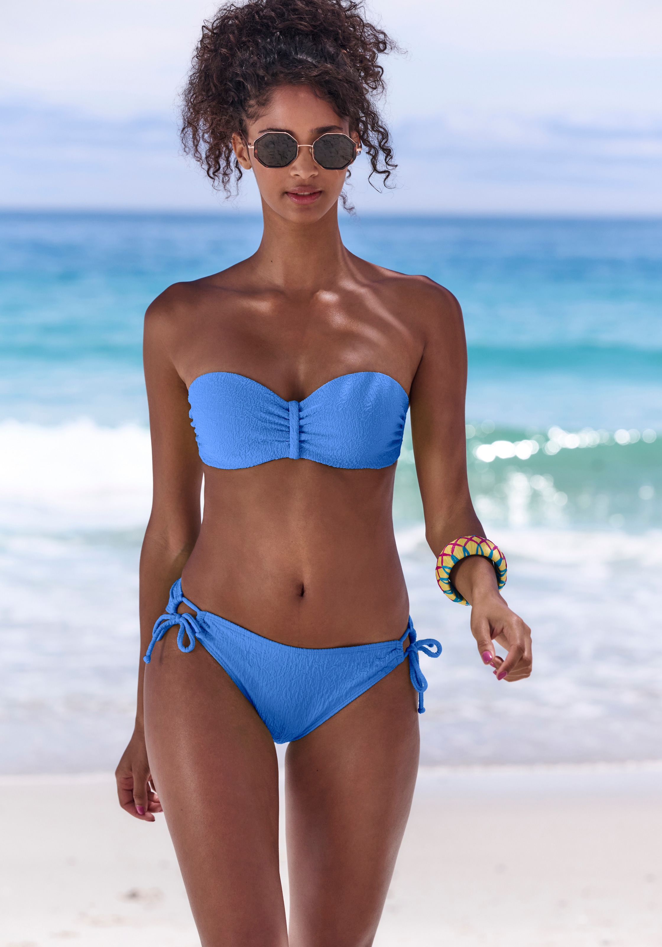 s.Oliver Bügel-Bandeau-Bikini-Top "Oana" mit Strukturmuster