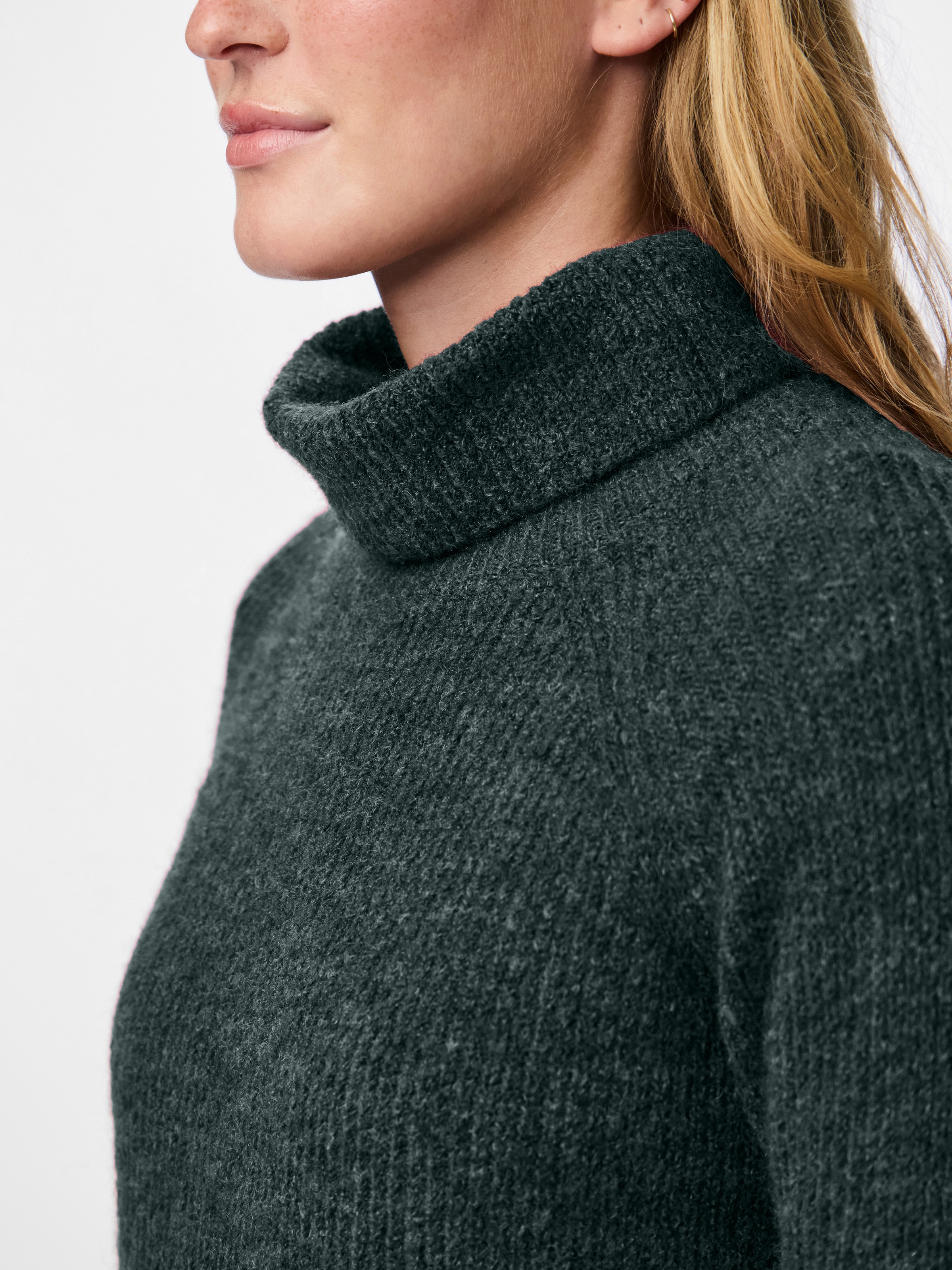 pieces Rollkragenpullover »PCELLEN LS LONG KNIT NOOS BC«