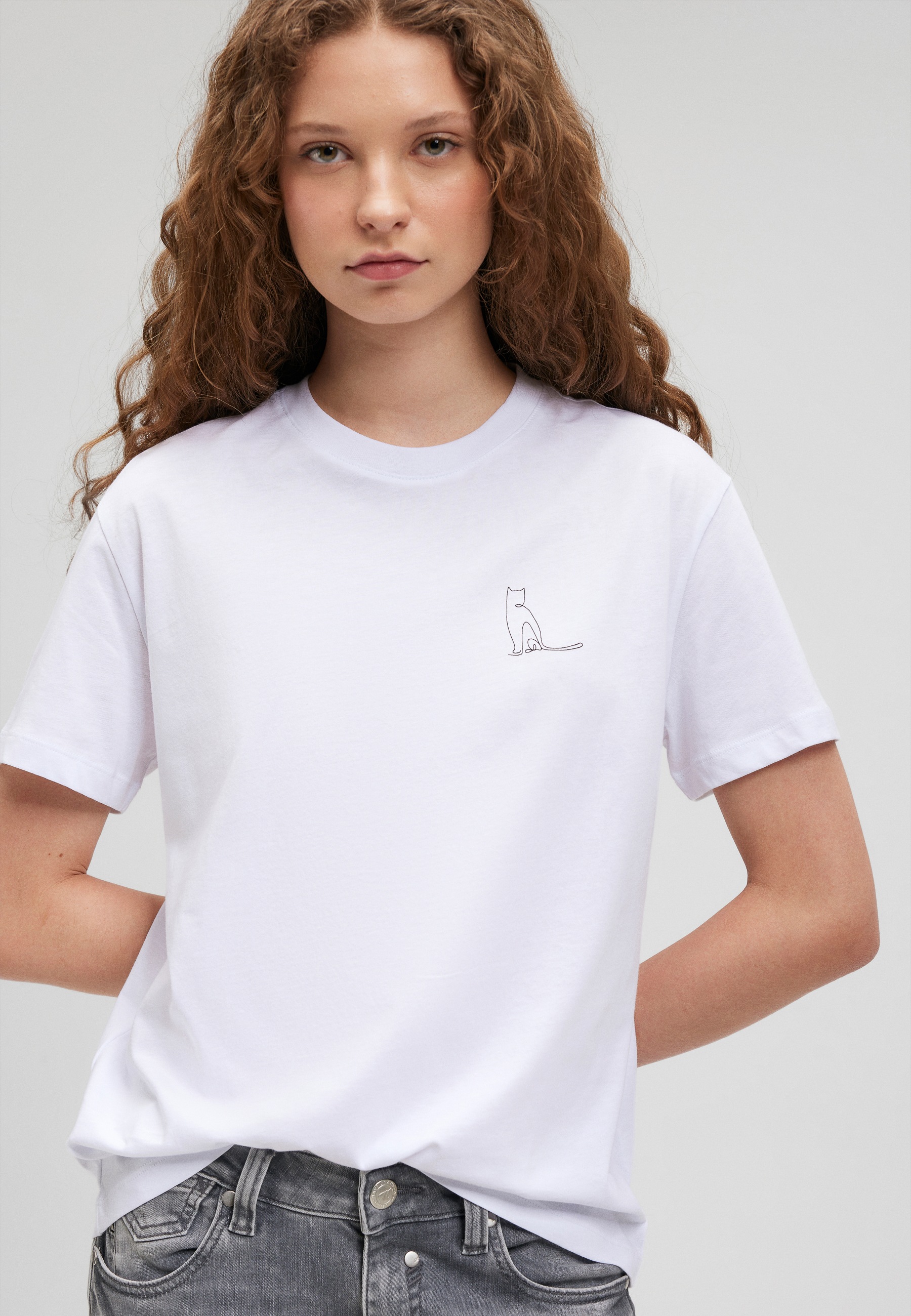 Mavi Rundhalsshirt »GRAPHIC TEES«, Katzen T-Shirt