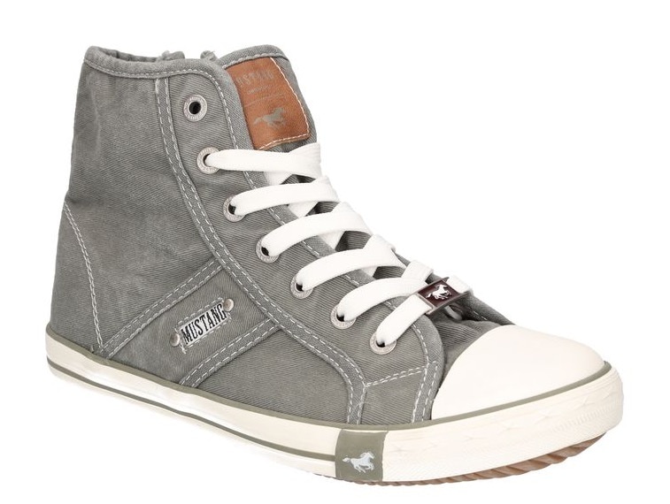 Mustang Shoes Sneaker »High-Top-Sneaker, Freizeitschuh«, High Top-Sneaker, Schnürschuh mit Label in der Laufsohle