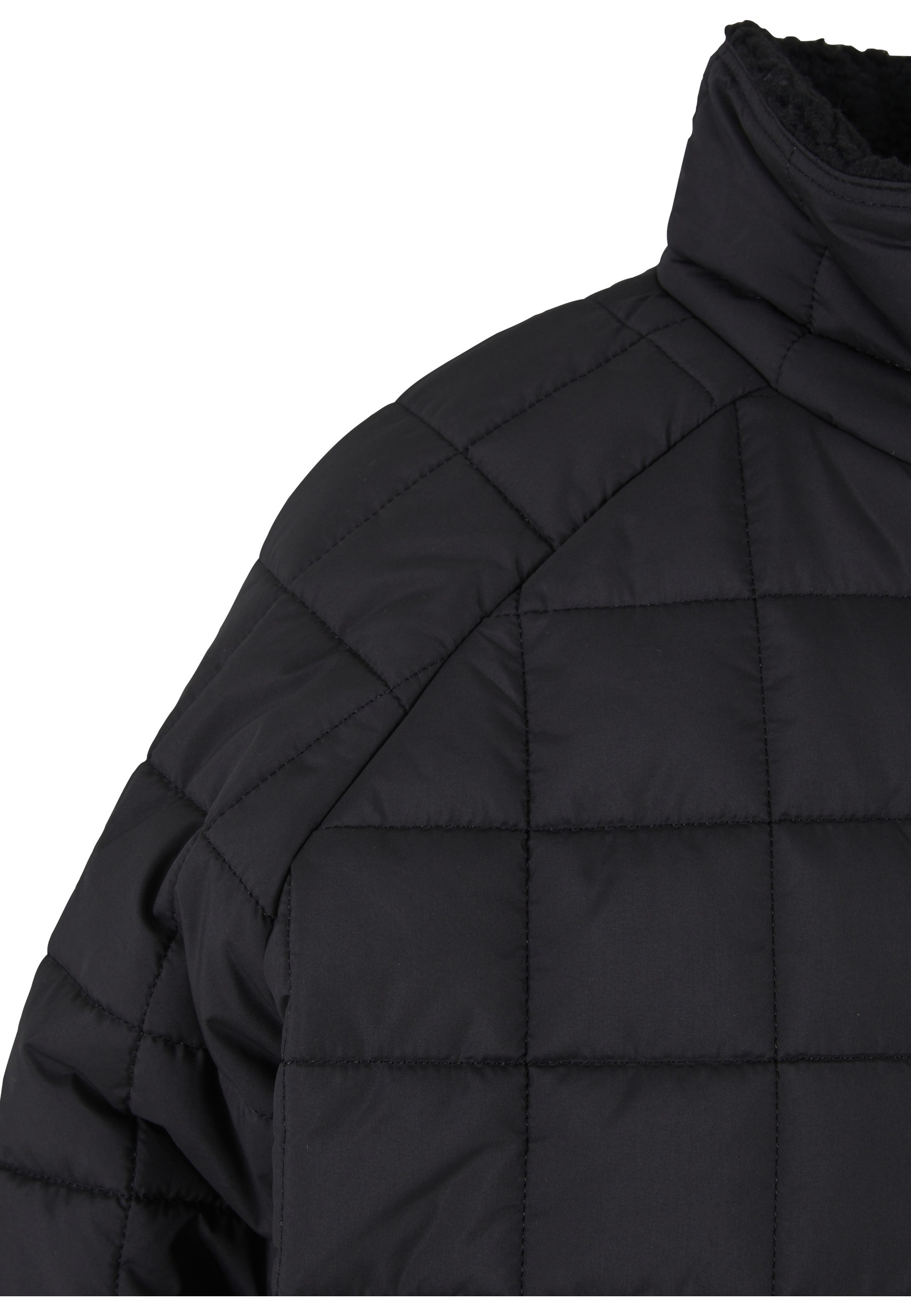 URBAN CLASSICS Winterjacke »Urban Classics Damen Ladies Quilted Coat« 1 Stk. tlg. ohne Kapuze