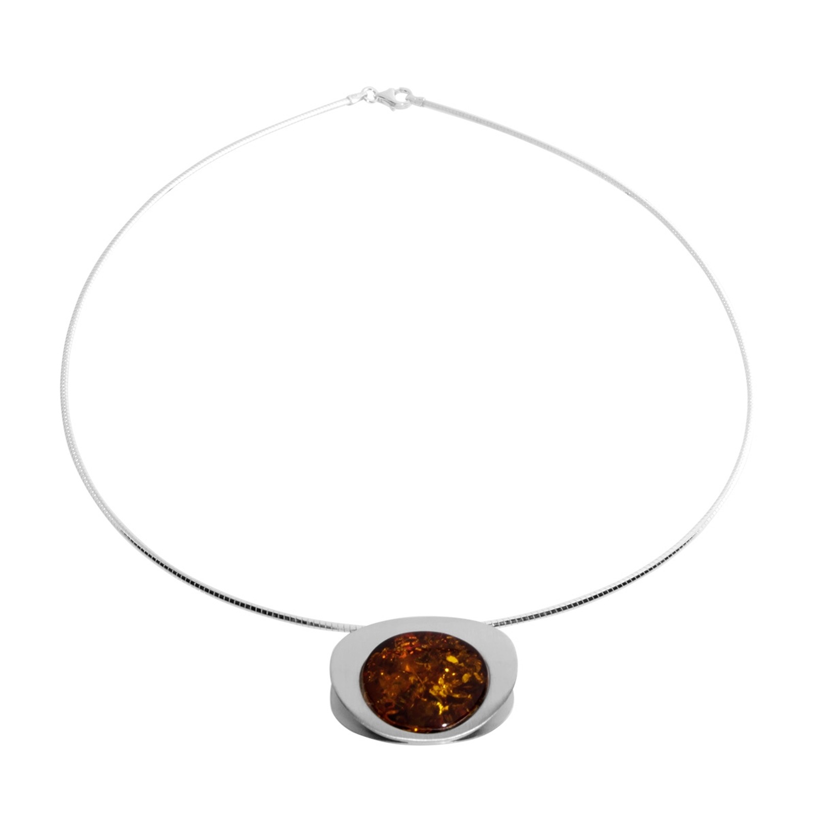 OSTSEE-SCHMUCK Halsreif »Ostsee-Schmuck Halsreif mit Anhänger Gleiter-Alina 28 mm«, (2 tlg.)