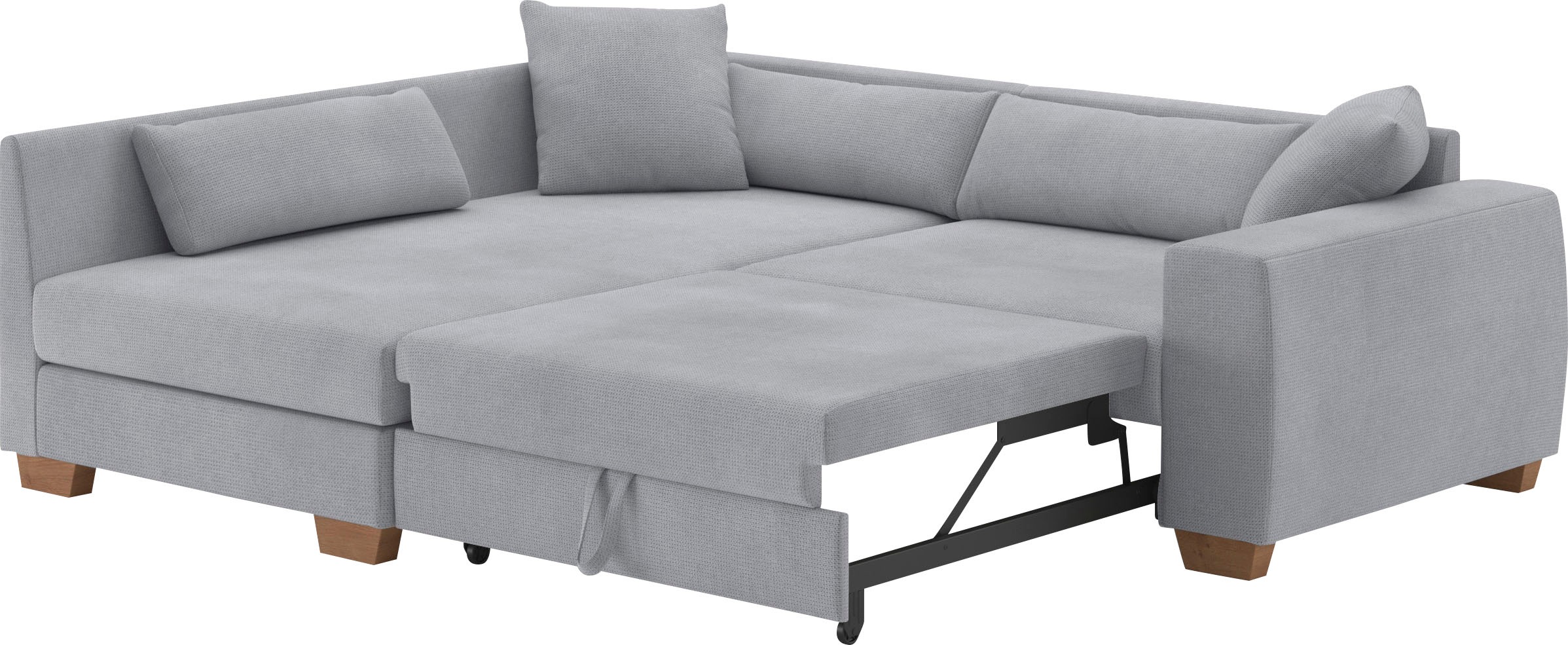 Mr. Couch Ecksofa »Helena L-Form«, Mit Federkern, wahlweise mit Bettfunktion und Taschenfederkern