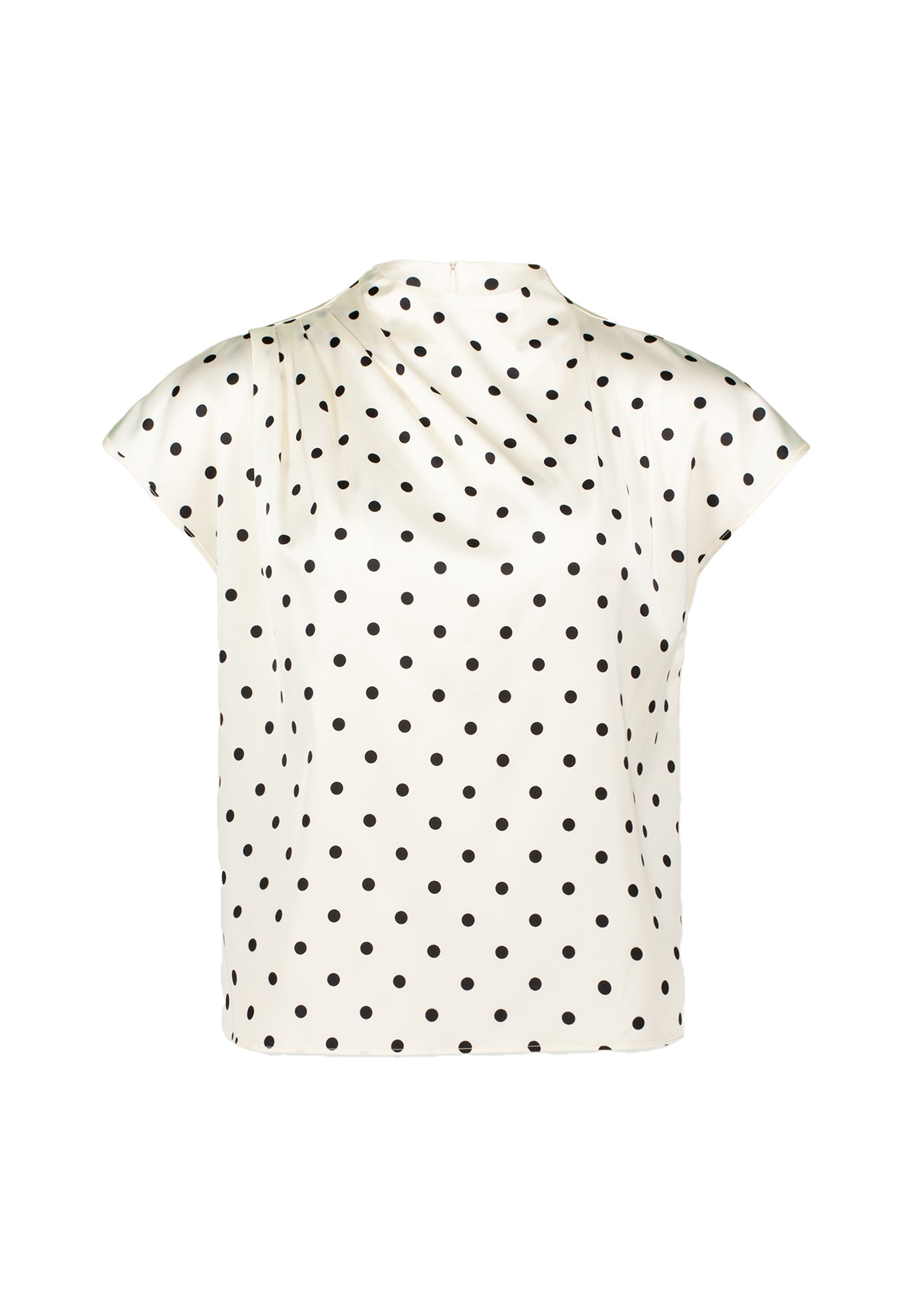 Zero Satinbluse "zero Damen Satinbluse mit Punkten" günstig online kaufen
