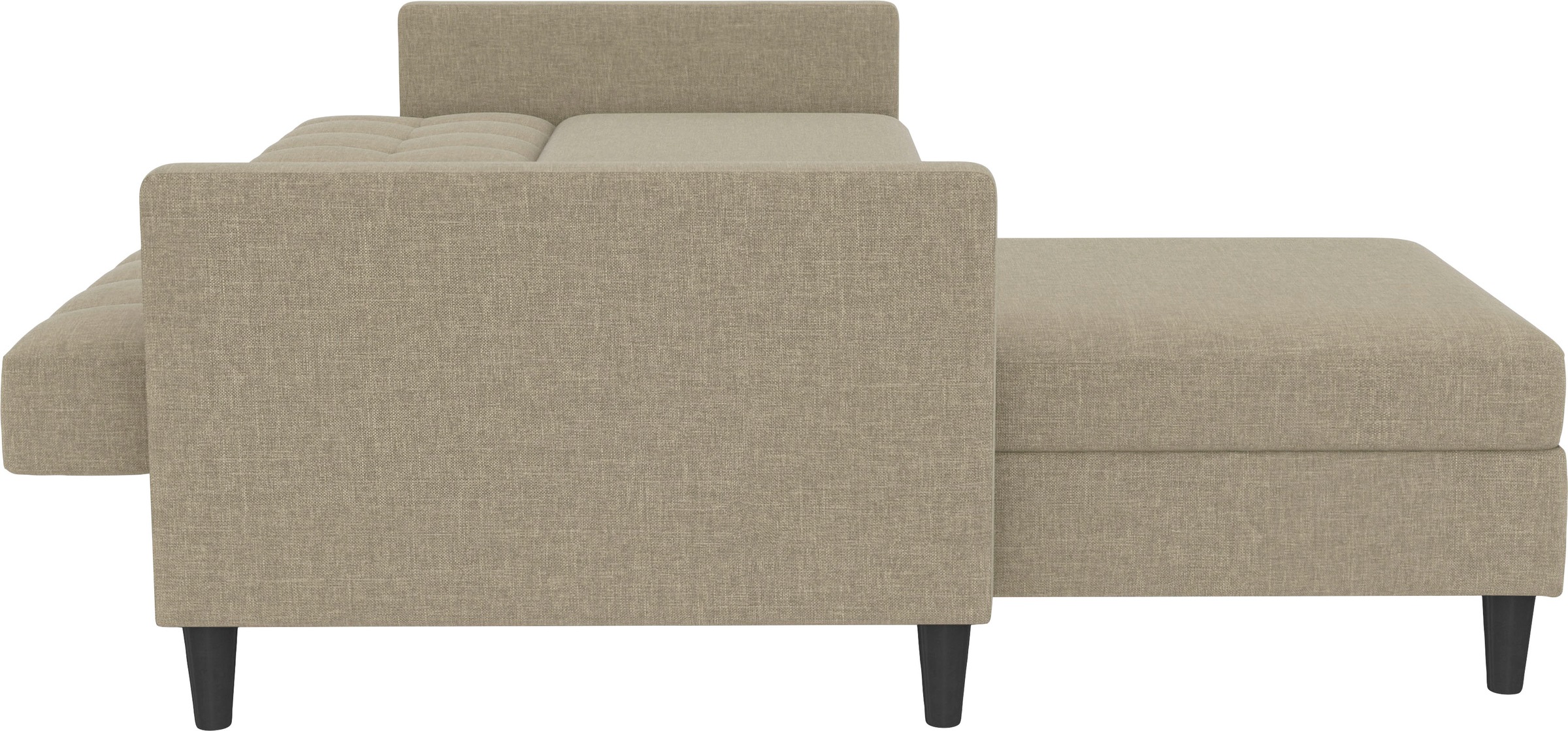 Dorel Home Ecksofa »Hartford, L-Form,«, mit Bettfunktion und Stauraum, Recamiere beidseitig montierbar