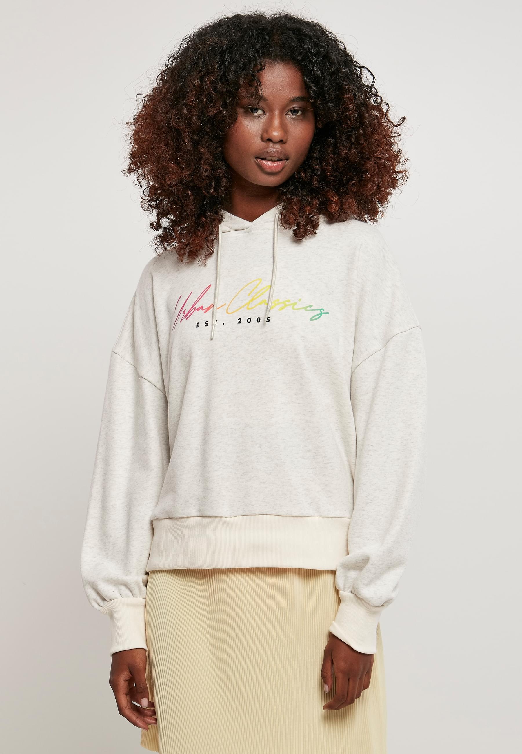 URBAN CLASSICS Kapuzenpullover »Urban Classics Damen Ladies Oversized Rainbow Hoody«, (1 tlg.)
