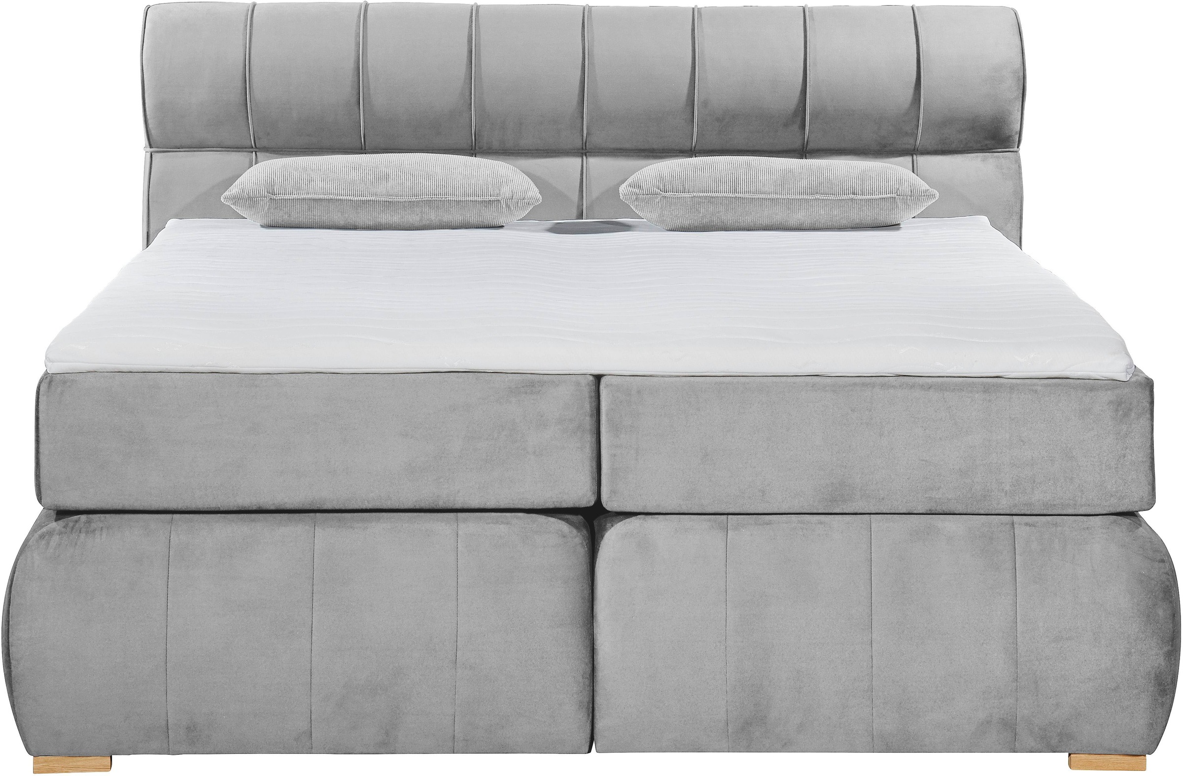 Places of Style Boxspringbett »Felicia«, in H4, inkl. Topper und Bettkasten