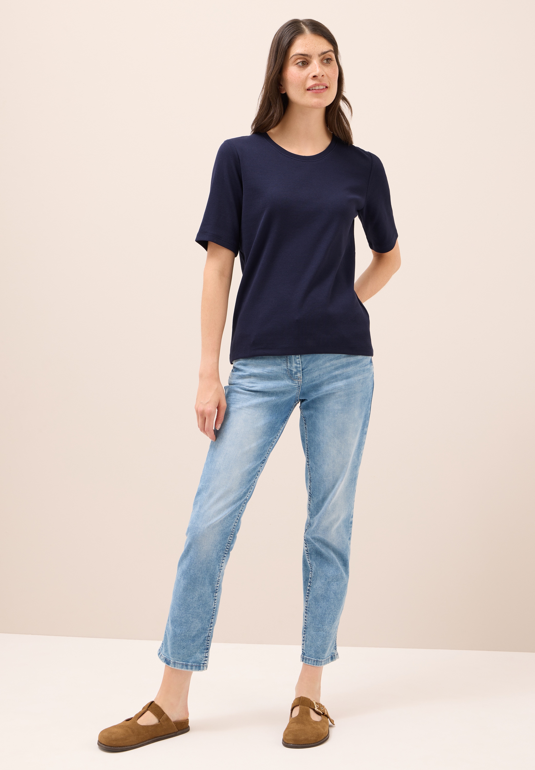 Cecil T-Shirt, aus Baumwolle mit Stretchante