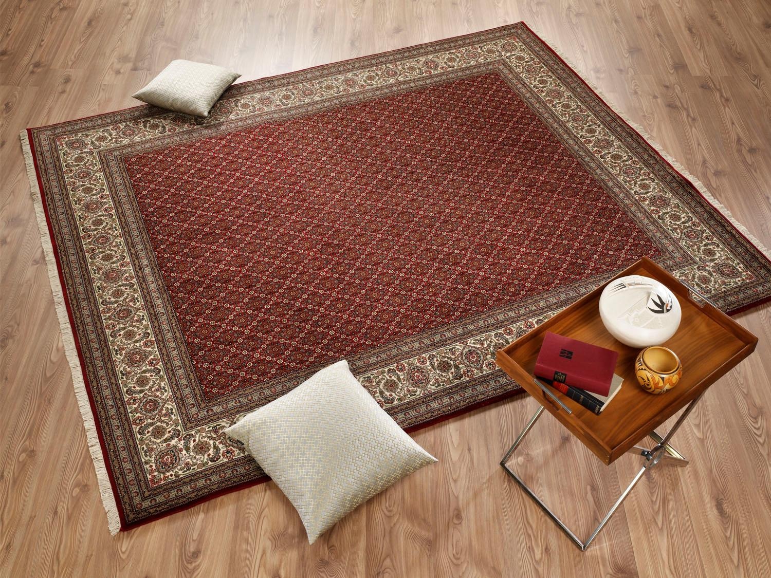 OCI DIE TEPPICHMARKE Läufer »Cavari Herati«, rechteckig, 4 mm Höhe, hochwertig, handgeknüpft, mit Fransen, Wohnzimmer