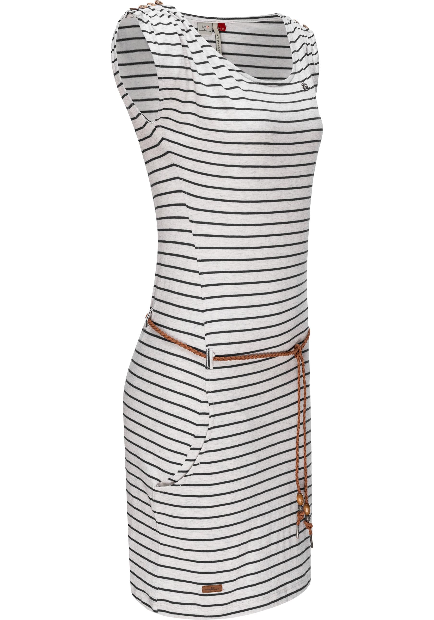 Ragwear Shirtkleid »Chego Stripes Intl.«, stylisches Sommerkleid mit Streifen-Muster