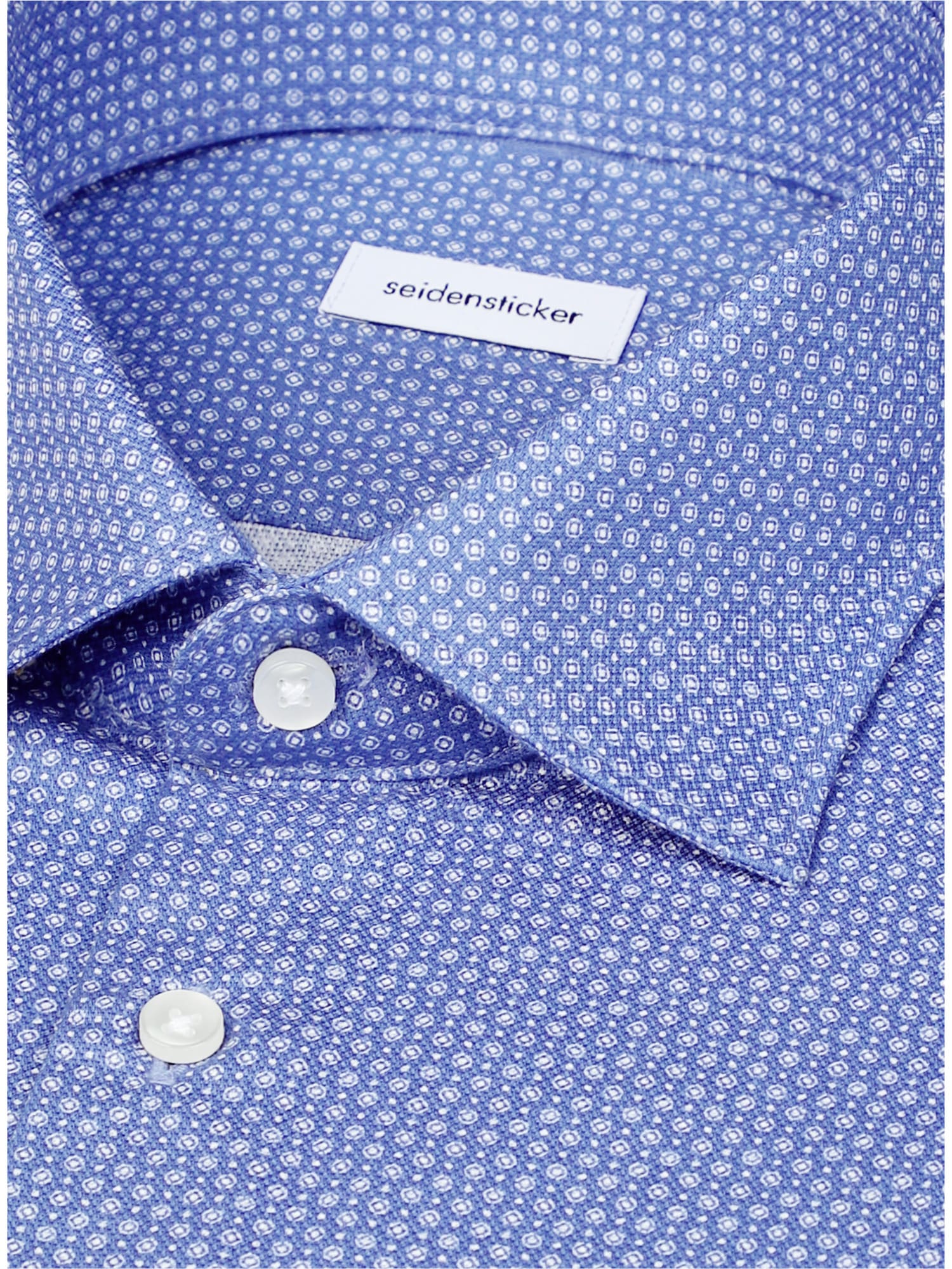 seidensticker Businesshemd »Schwarze Rose« Slim 1/1 Kentkragen Druck