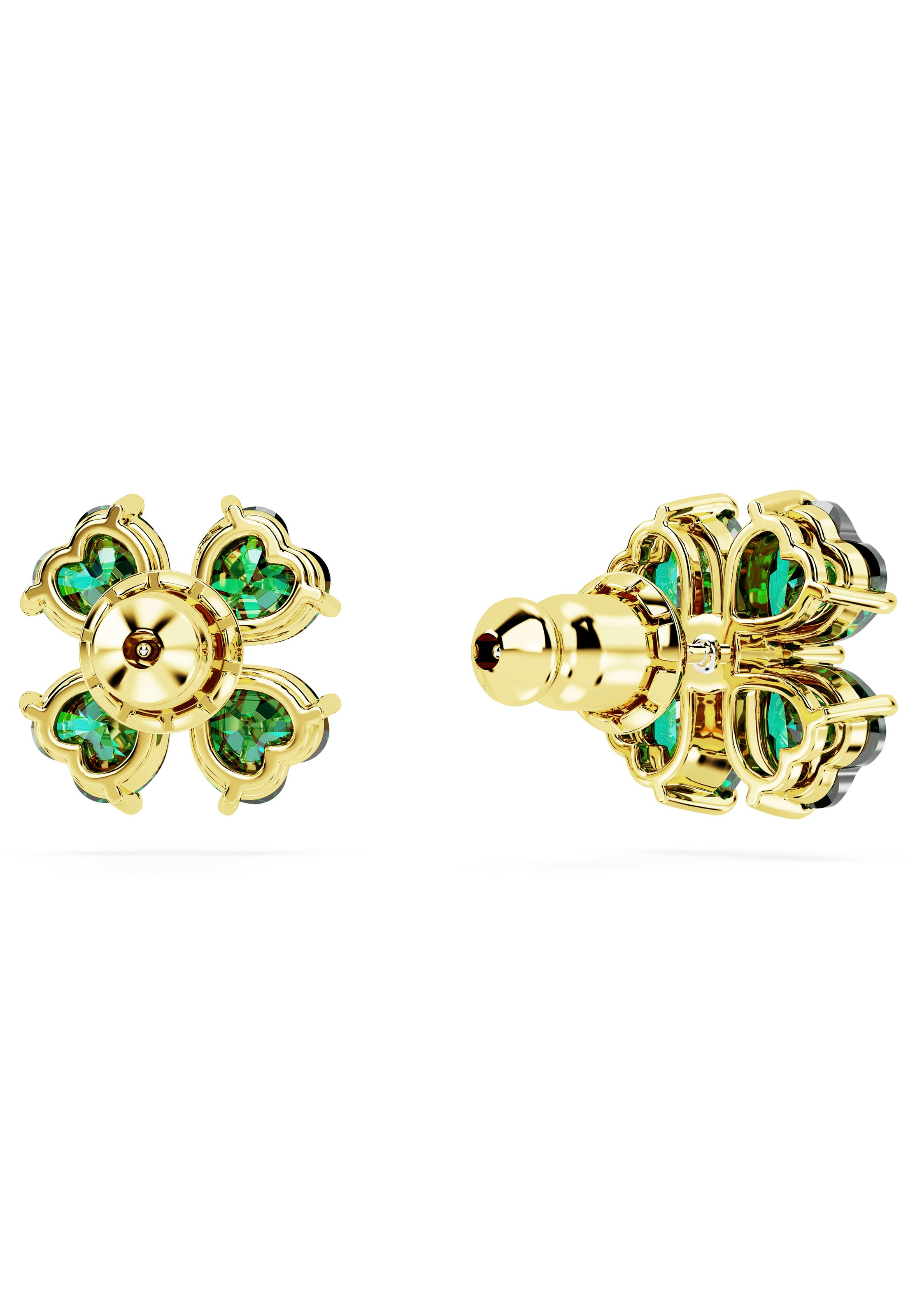 Paar Ohrstecker SWAROVSKI "Schmuck Geschenk Idyllia Drop-Ohrhänger Blume", gold (gelbgoldfarben, metallfarben, blau, grün, gelb, lila, rosa,, blau, grün, gelb, lila, rosa,), Ohrringe, Damen, Metall, mit Swarovski Kristall 8