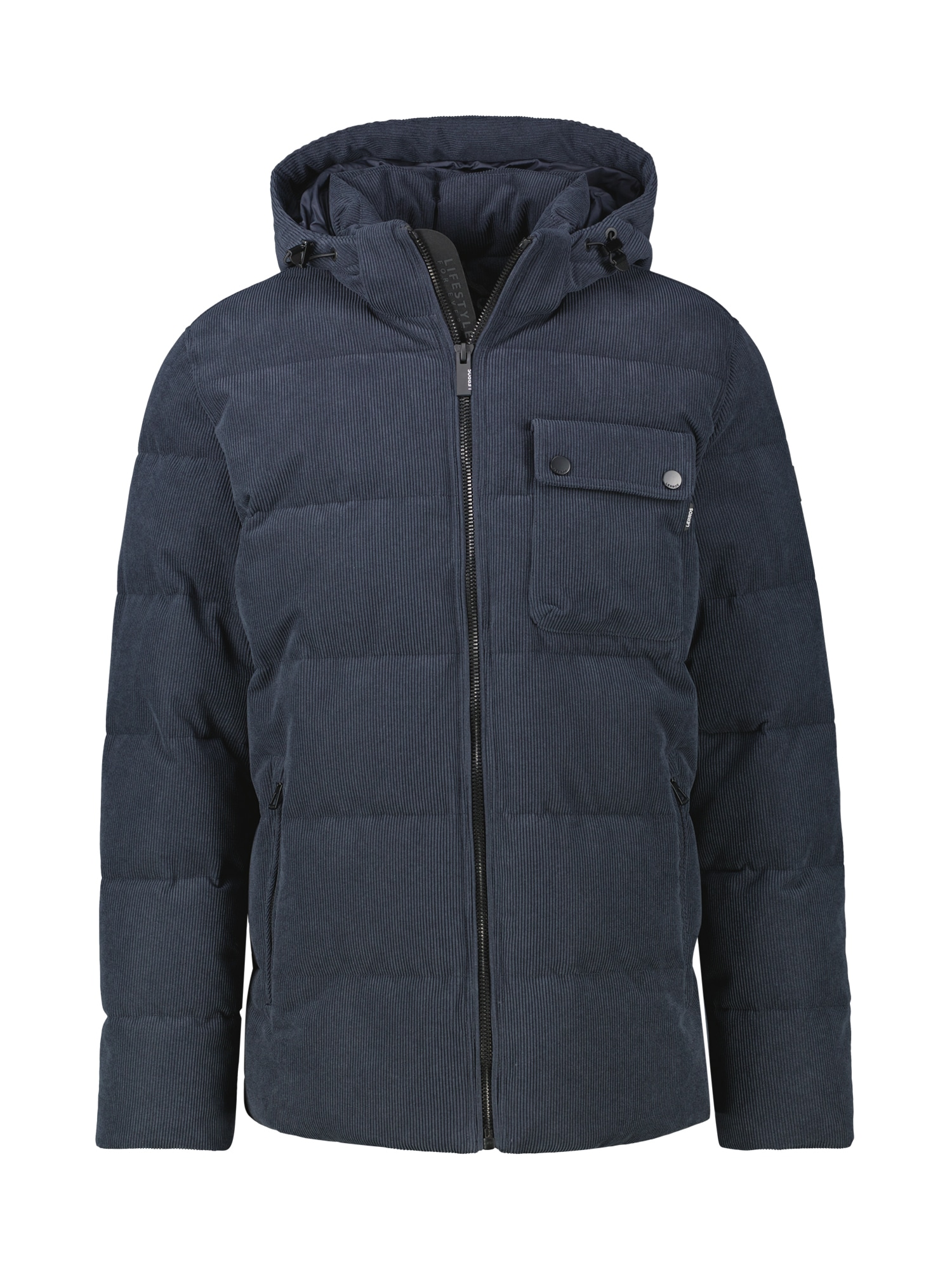 LERROS Steppjacke »LERROS Herren Steppjacke in funktionaler Cord-Optik«, mit Kapuze, Wasser- und windabweisend, atmungsaktiv
