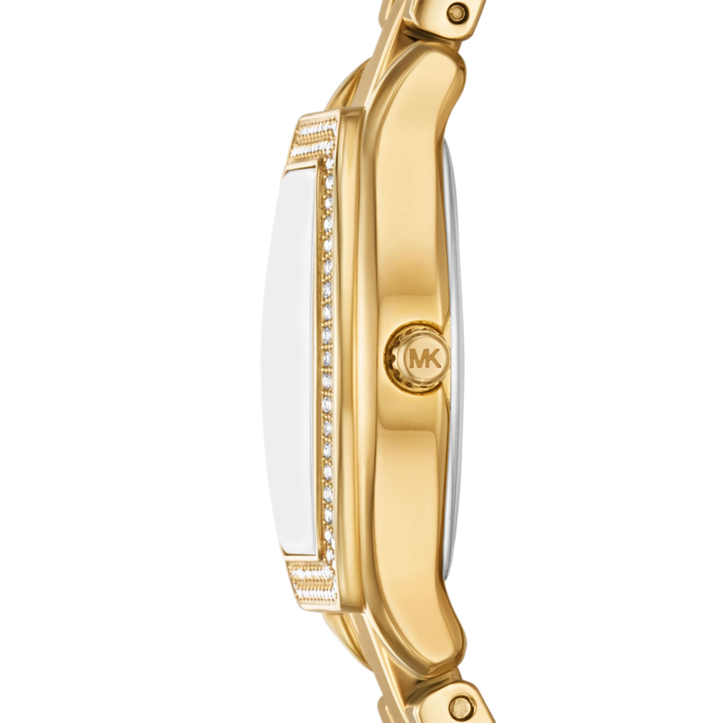 MICHAEL KORS Quarzuhr »Chelsea« Armbanduhr, Edelstahlarmband, analog, Glassteine