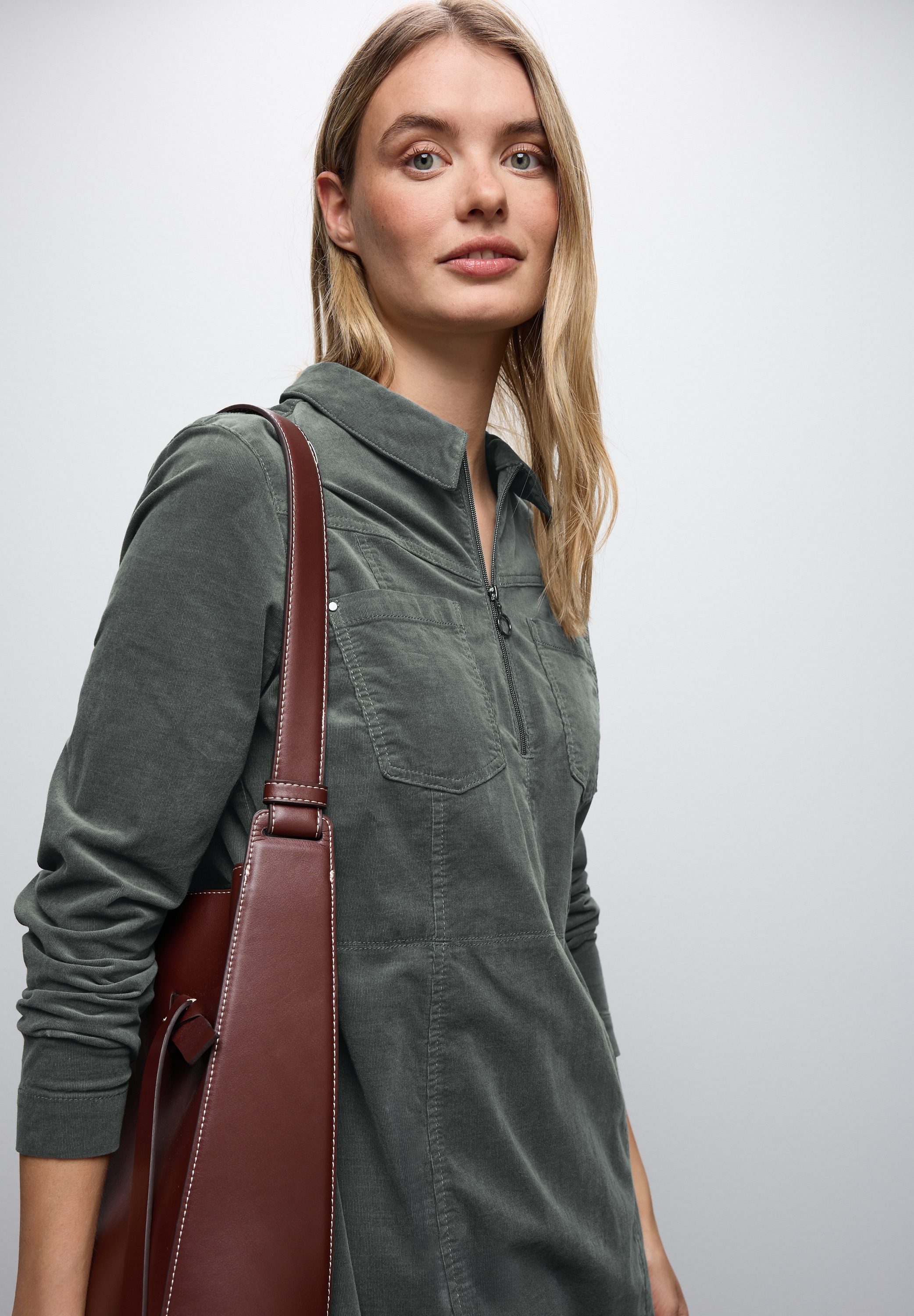 STREET ONE Cordkleid, mit Zipper