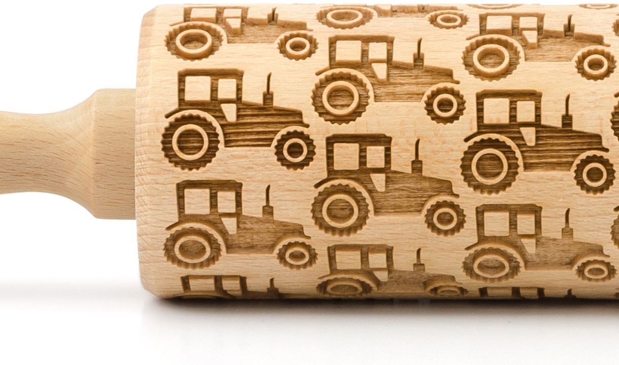 folkroll Teigroller »3D-Motiv-Teigrolle«, Traktor