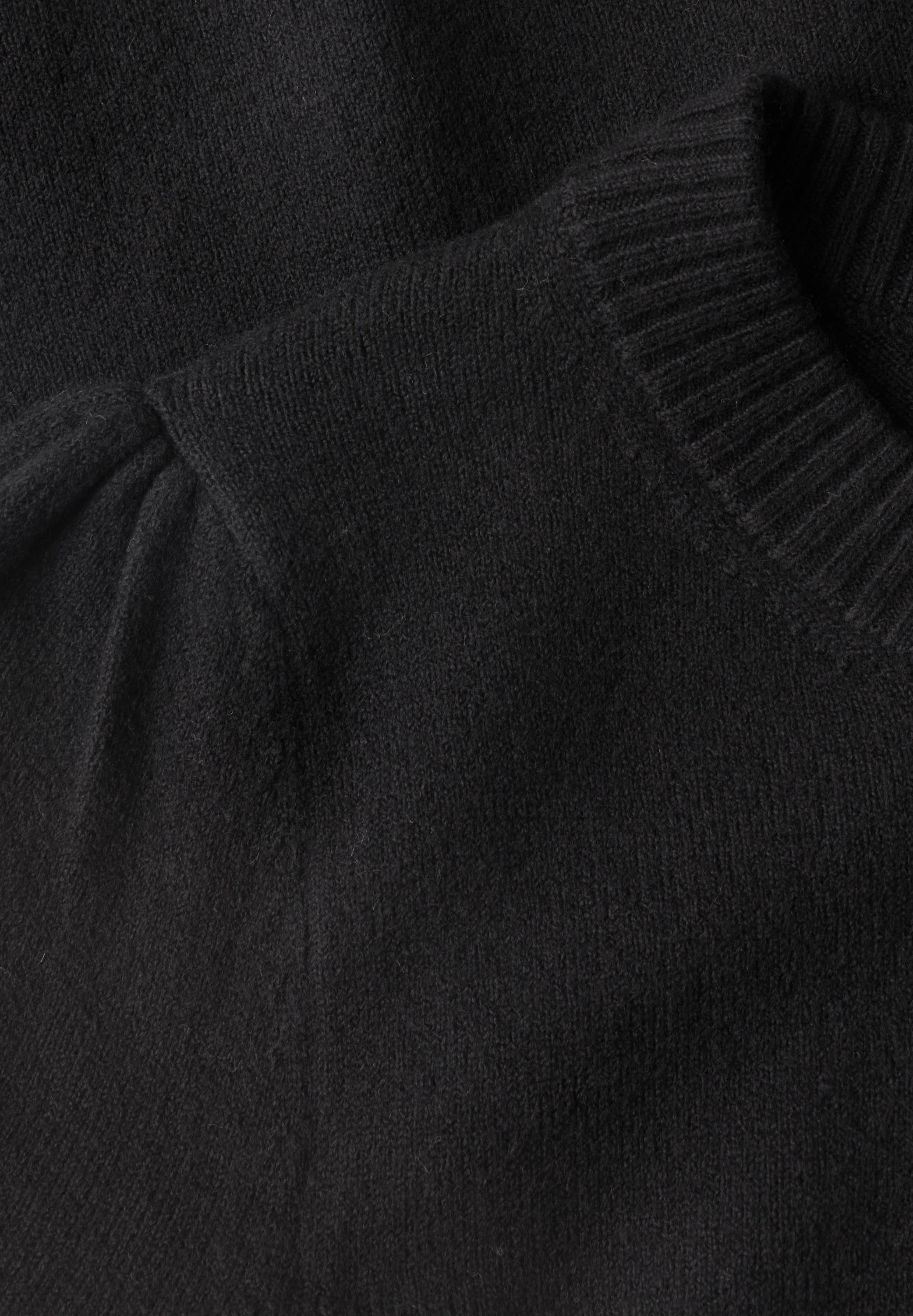 STREET ONE STUDIO Kurzarmpullover mit gerafften Ärmeln