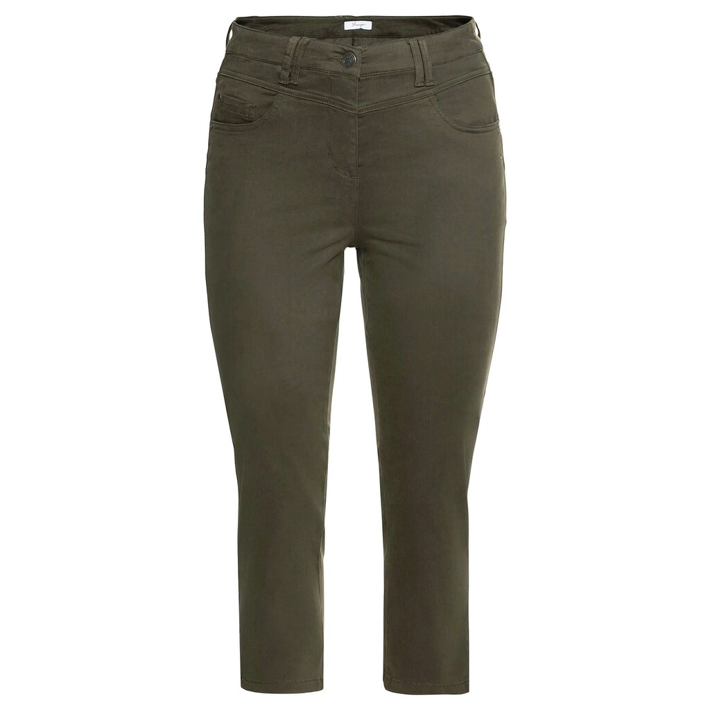 Sheego 7/8-Hose »Große Größen« mit Schlitz am Saum in elastischer Twill- Qualität