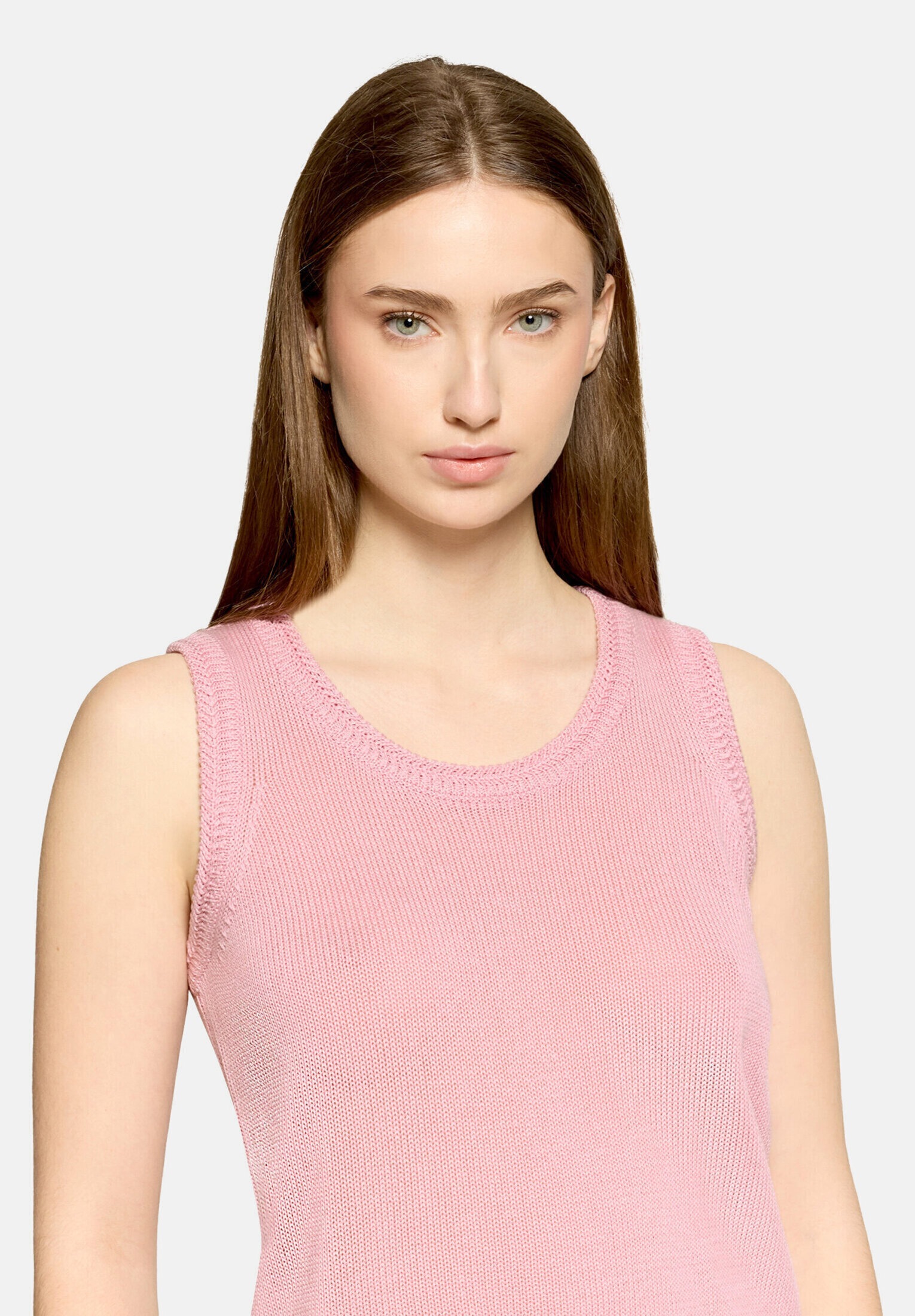 Cartoon Stricktop »Damen mit Rundhalsausschnitt«