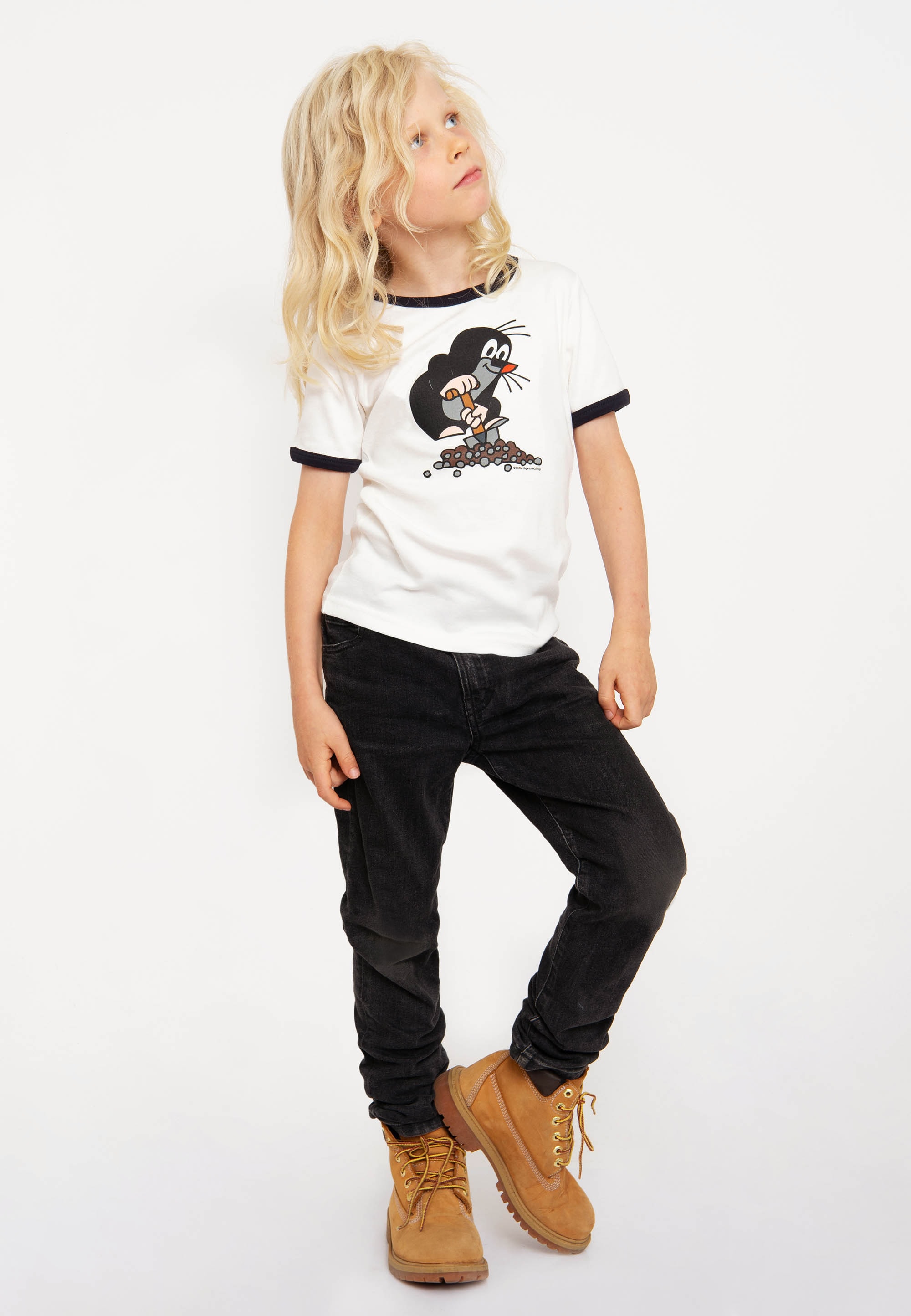 LOGOSHIRT T-Shirt »Der kleine Maulwurf«, mit coolem Print