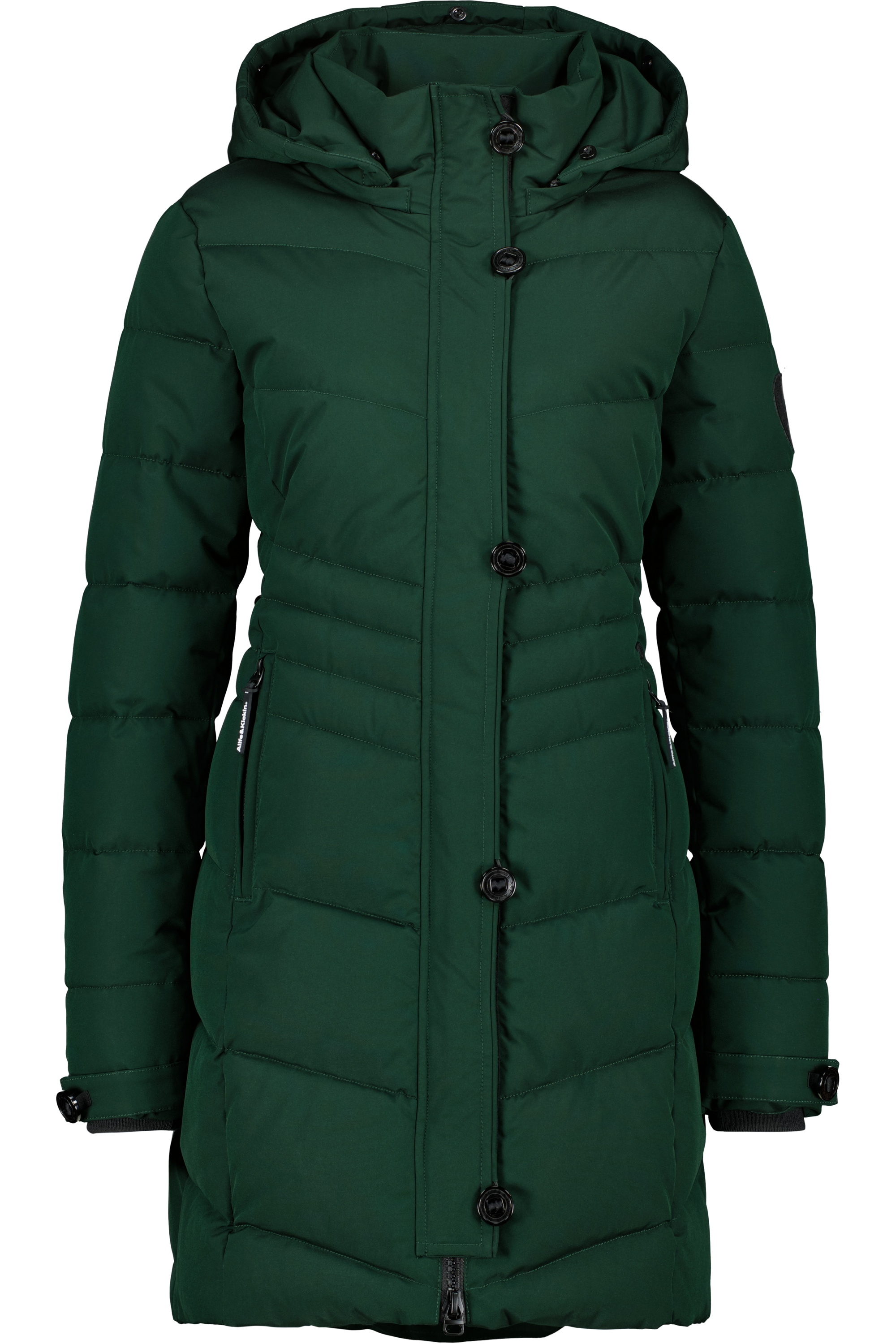Alife & Kickin Winterjacke »Damen AmaliaAK A«, mit Kapuze, Lange gefütterte Damenwinterjacke mit abnehmbarer Kunstfellkapuze
