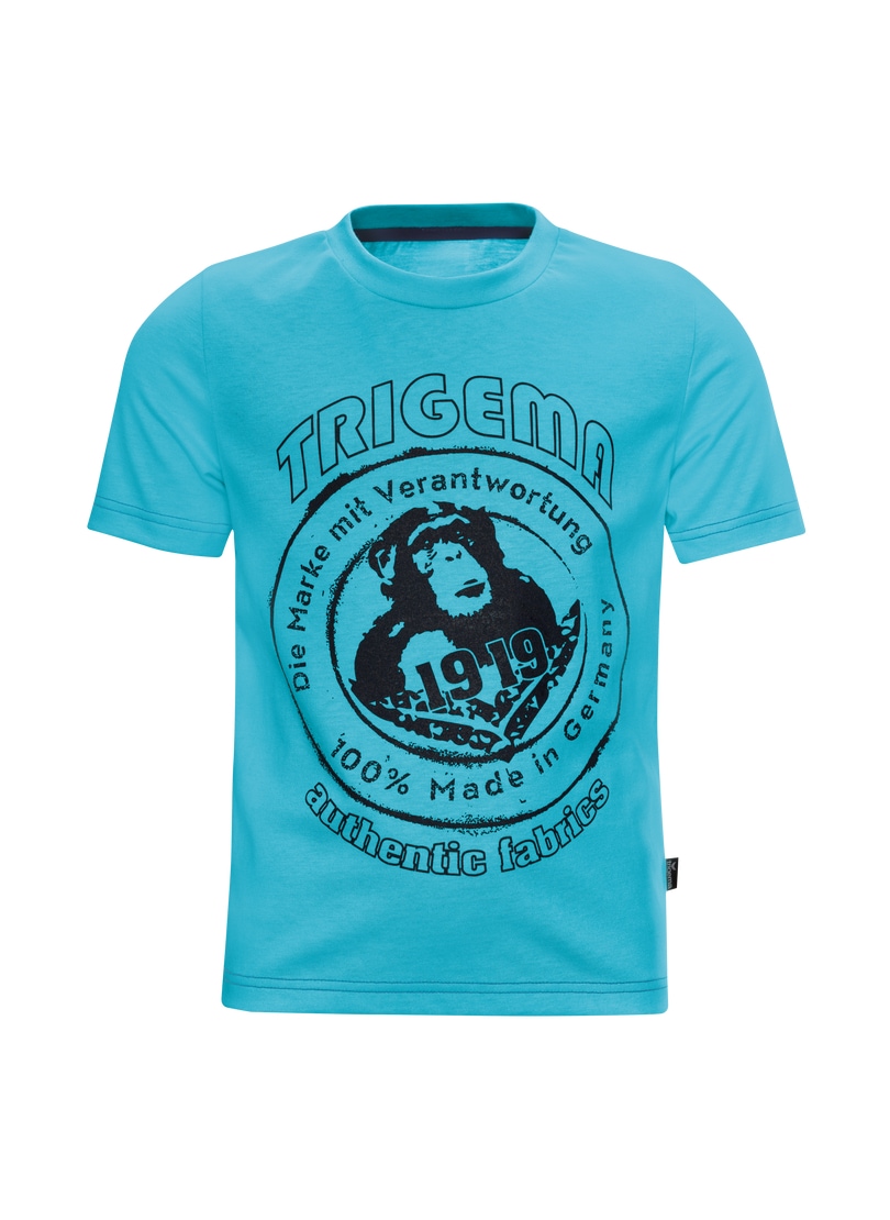 Trigema T-Shirt »TRIGEMA T-Shirt mit großem Printmotiv "TRIGEMA 1919"«, (1 tlg.)