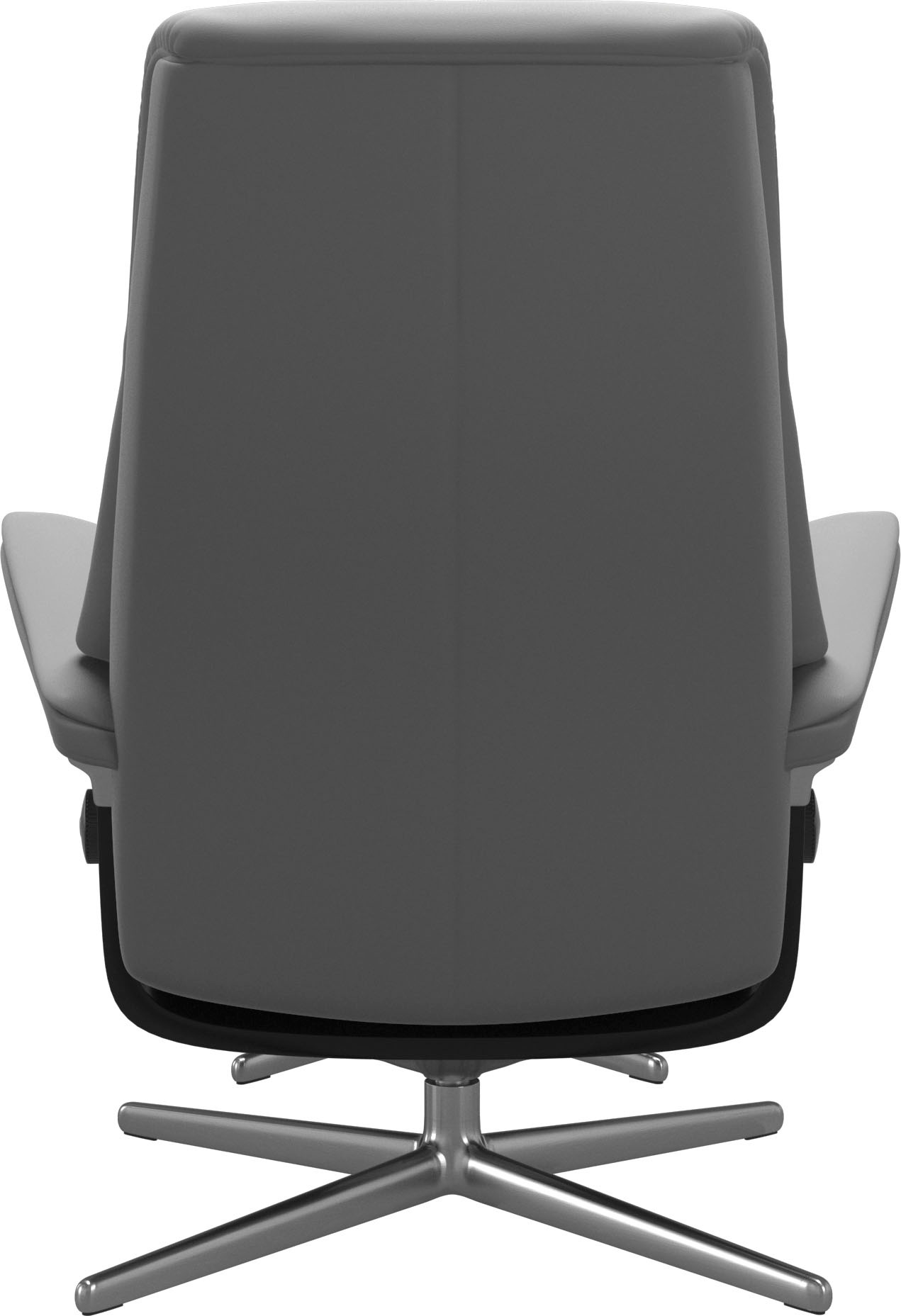 Relaxsessel STRESSLESS "View", grau (wild dove batick), B:78cm H:108cm T:78cm, Leder BATICK: BATICK ist ein leicht korrigiertes, durchgefärbtes und genarbtes Möbelleder, bei dem die meisten Unebenheiten und Spuren in der Regel entfernt wurden., Sessel, Re 9