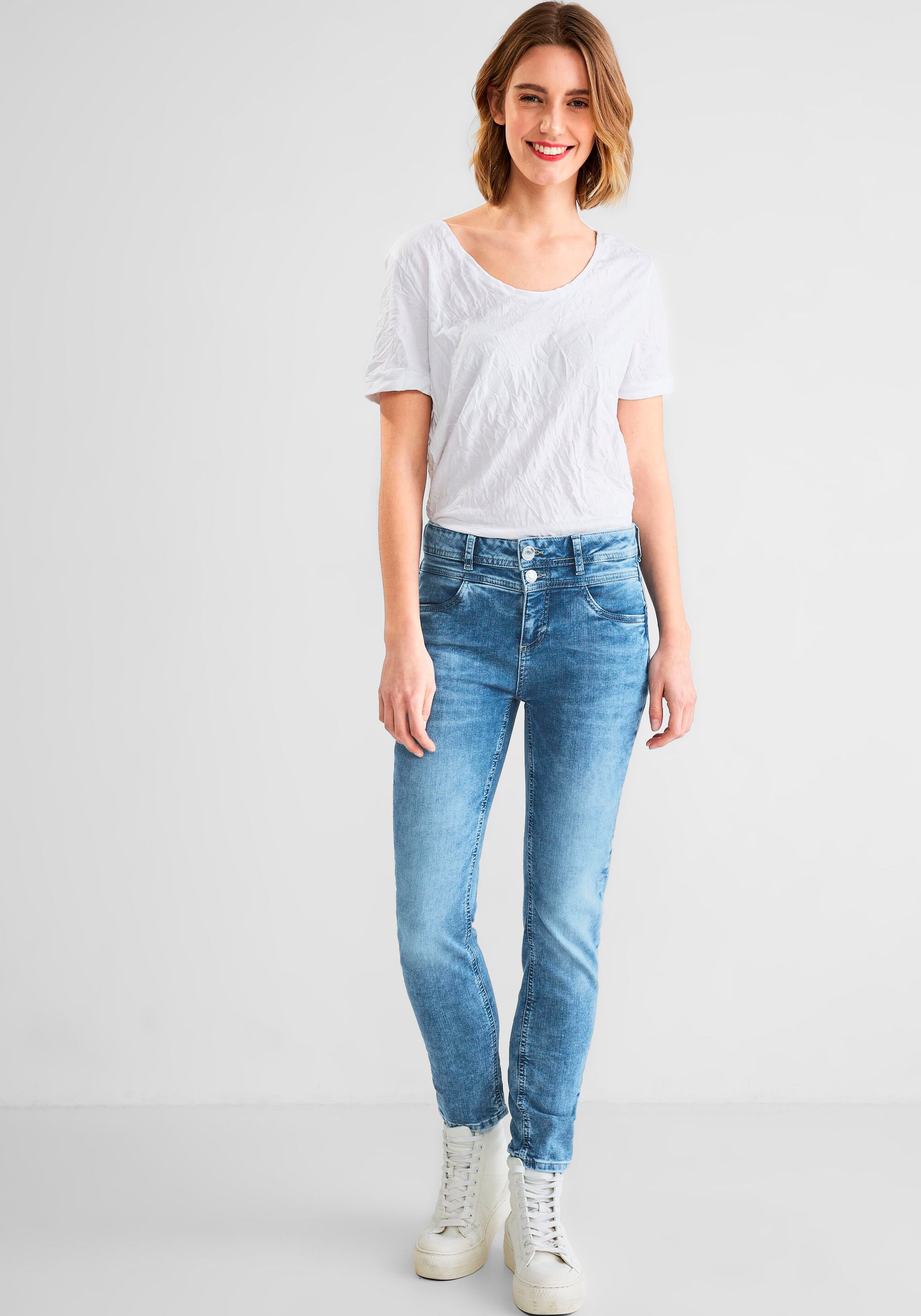 STREET ONE 4-Pocket-Style Slim-fit-Jeans, online | im kaufen BAUR