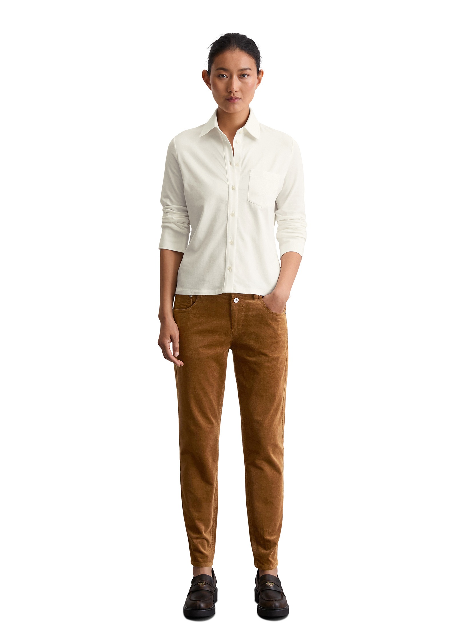 Marc O'Polo Langarmshirt »aus Organic-Cotton-Stretch«