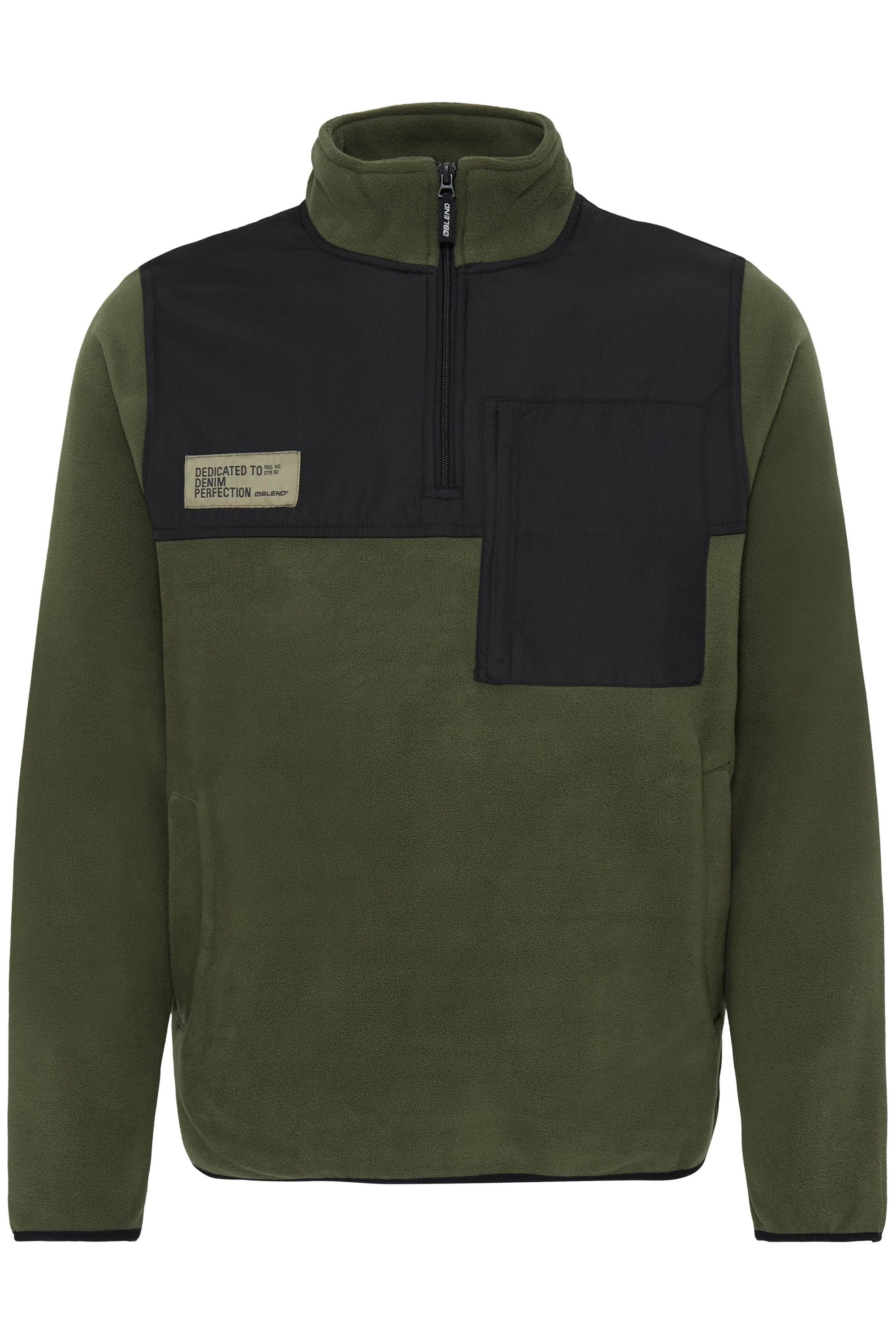 Blend Cardigan "BHMasi" Modische Troyer-Fleecepullover mit Reißverschluss günstig online kaufen