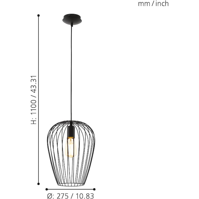 EGLO,Pendelleuchte»NEWTOWN«, online kaufen | BAUR