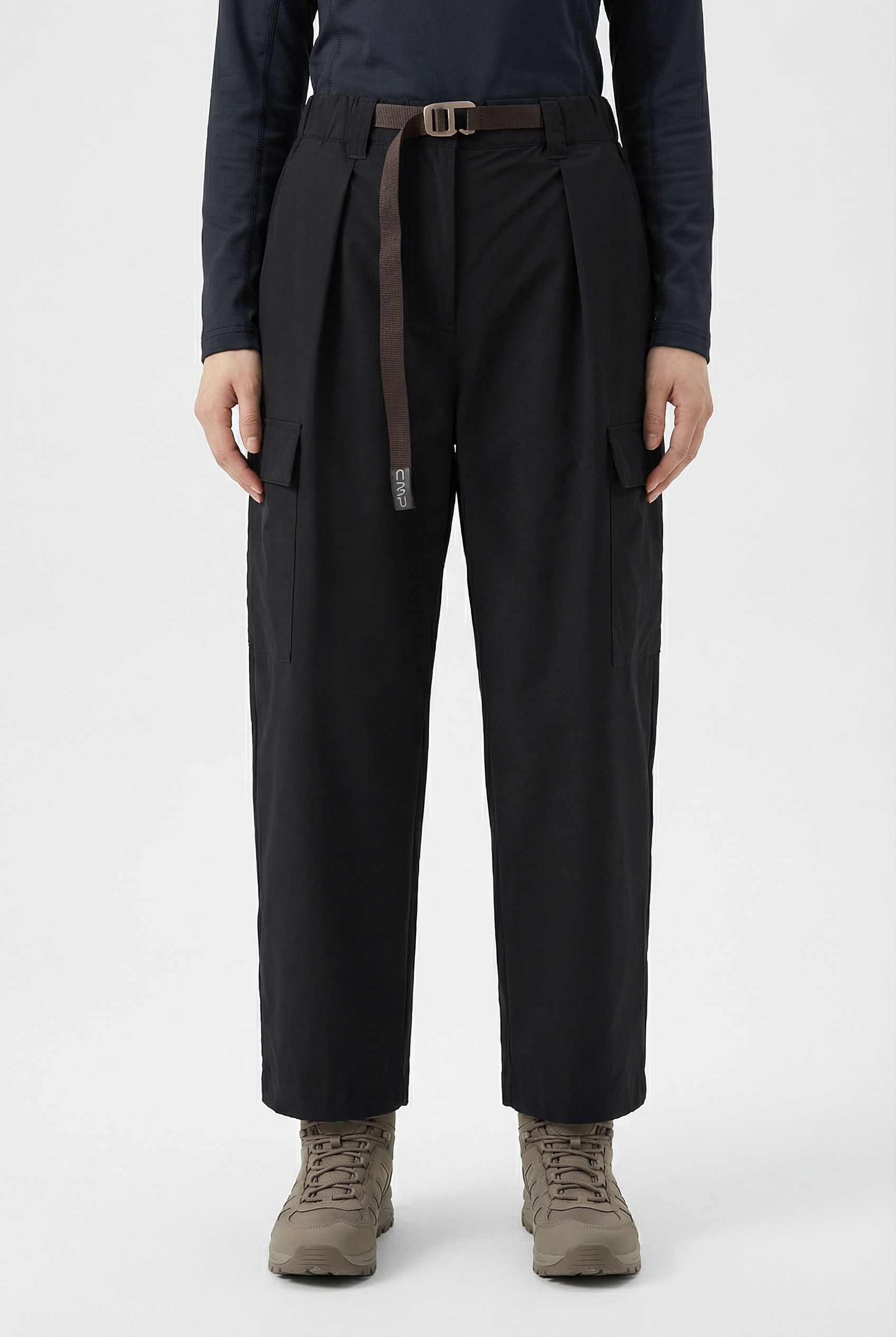 CMP Cargohose mit Cargotaschen, weite und lockere Passform, aus Polyester