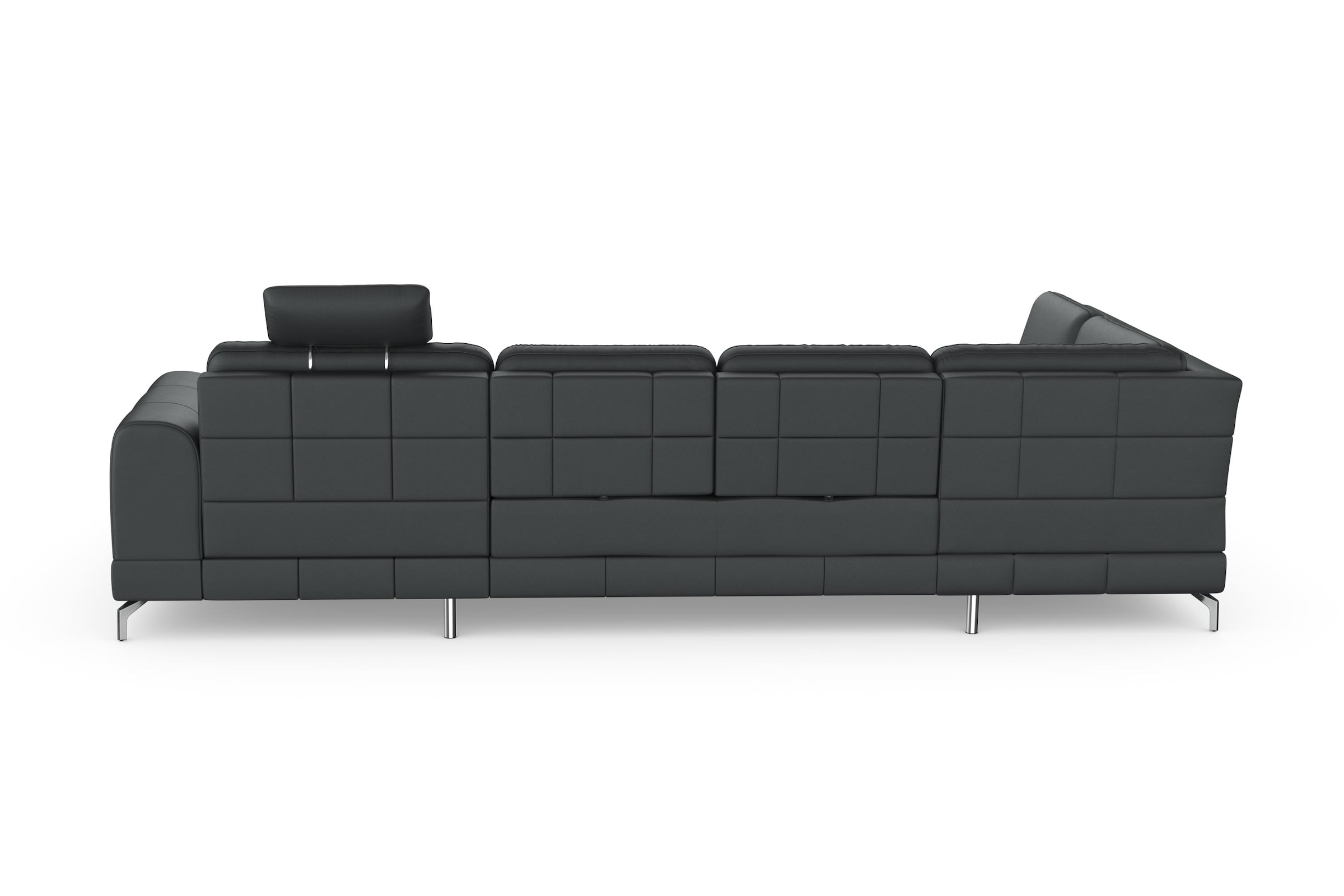 sit&more Wohnlandschaft »Bendigo U-Form«, inklusive Sitztiefenverstellung, Bodenfreiheit 12 cm, in 2 Fußfarben