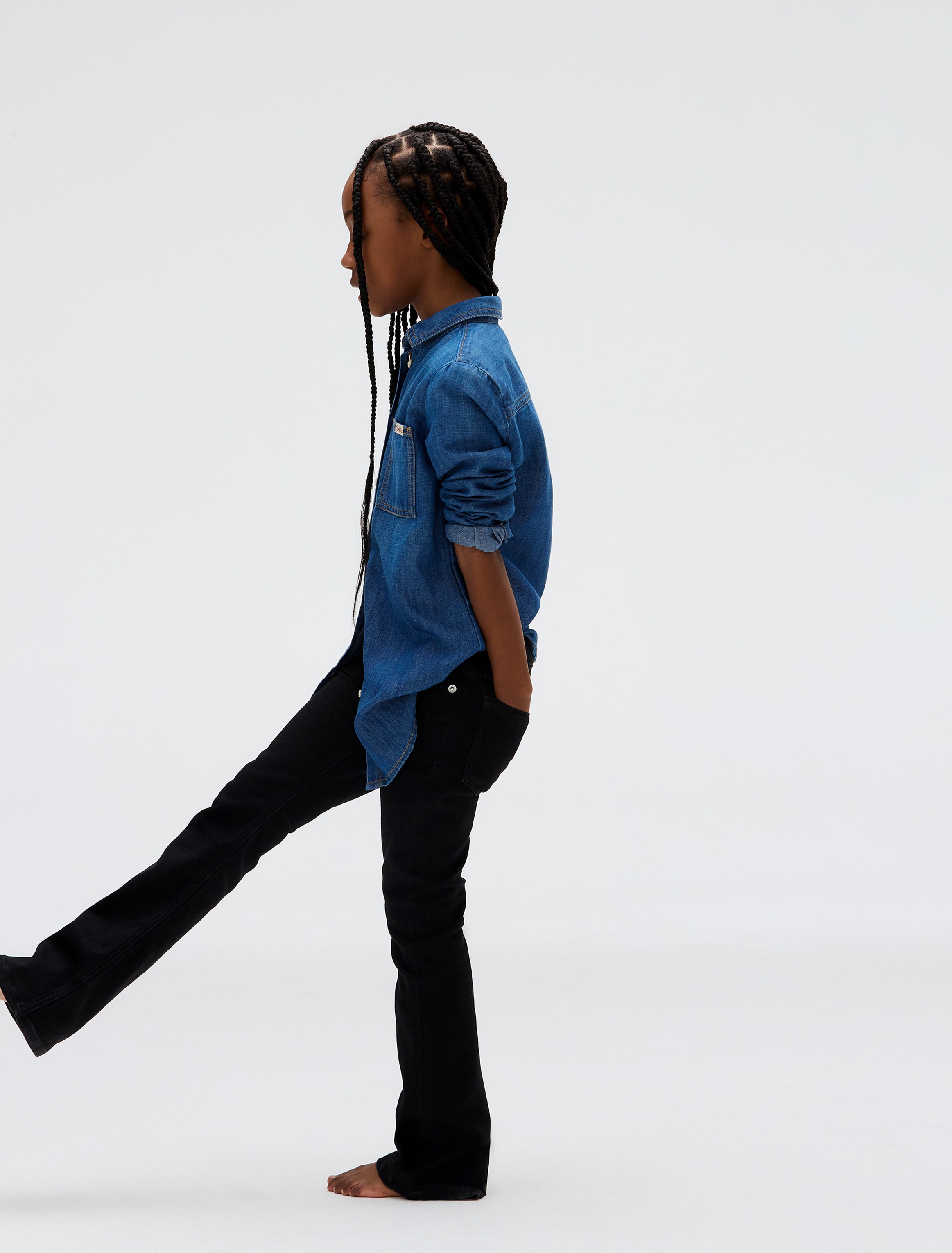 Calvin Klein Jeans Schlagjeans »Mr Flare Ess Black Str Denim«, für Kinder bis 16 Jahre und mit Logopatch