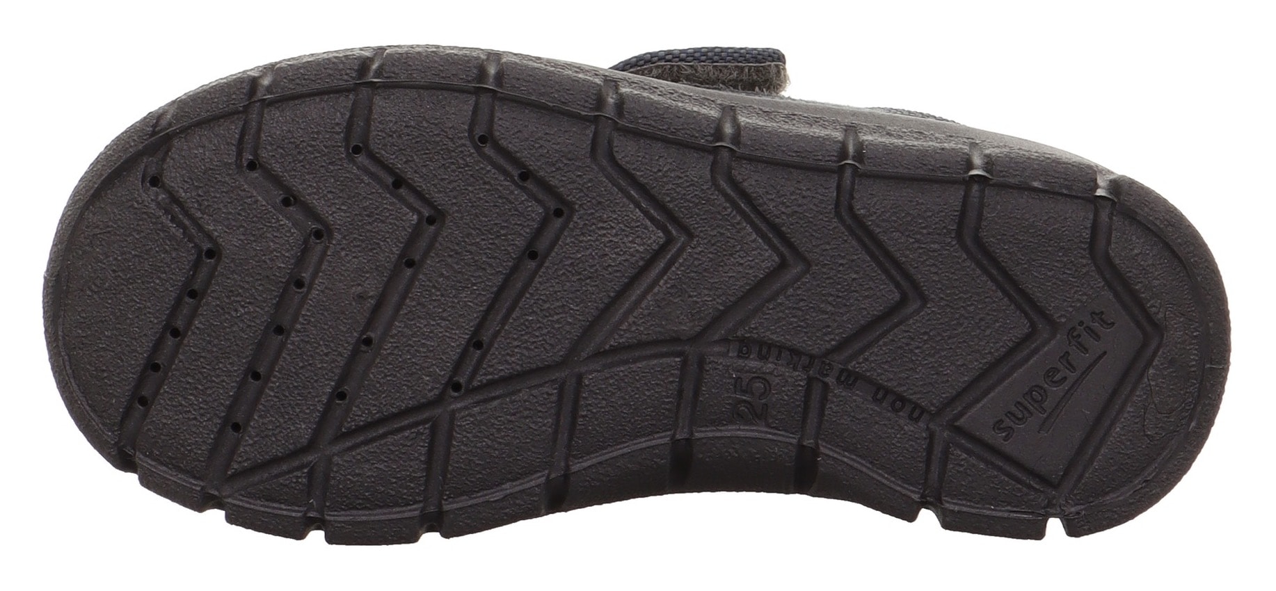 Superfit Hausschuh »BOBBY WMS: Mittel«, Klettschuh mit Baumwoll-Futter, Größenschablone zum Download