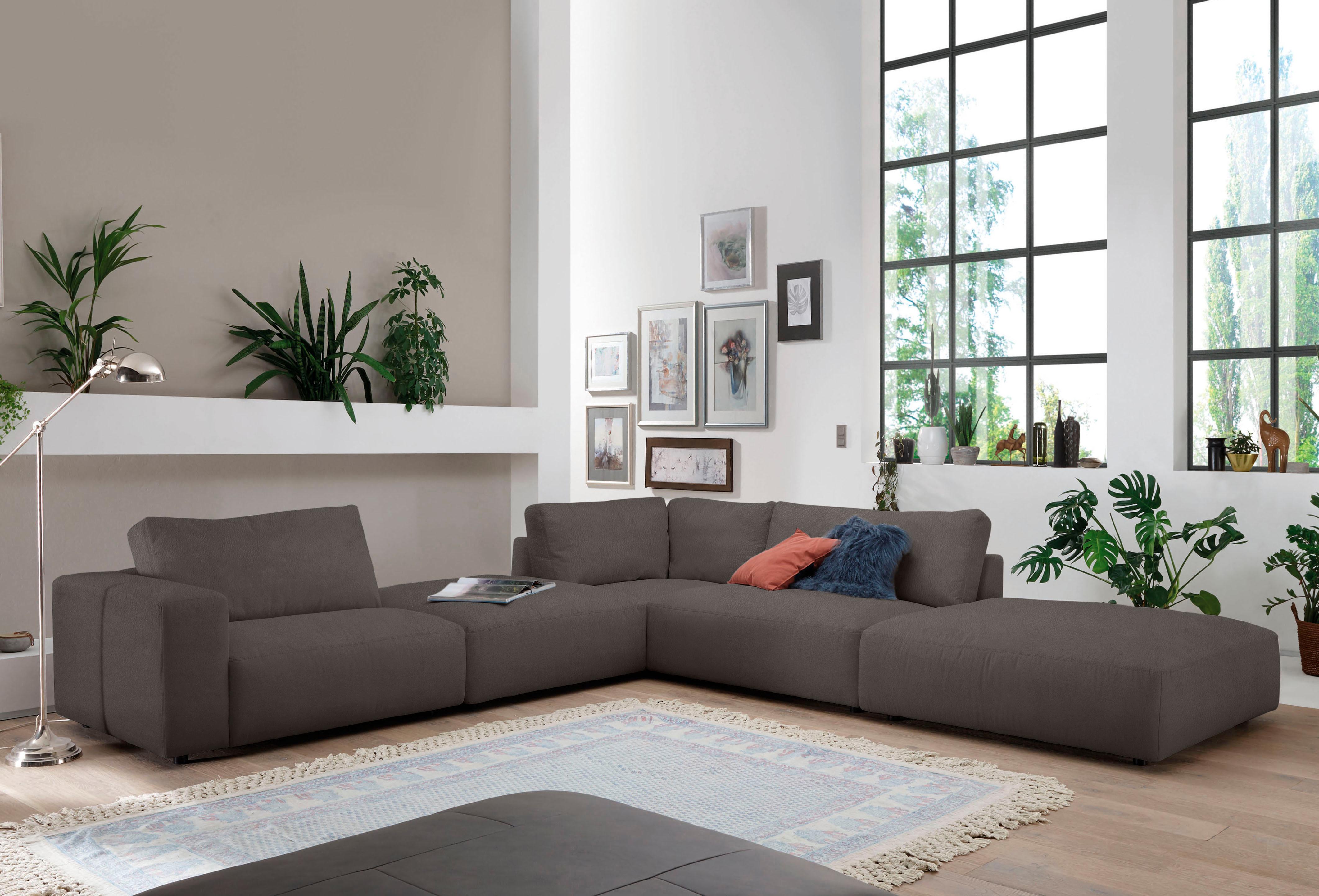 Musterring Ecksofa "LUCIA L-Form" in vielen Qualitäten und 4 verschieden Nähten