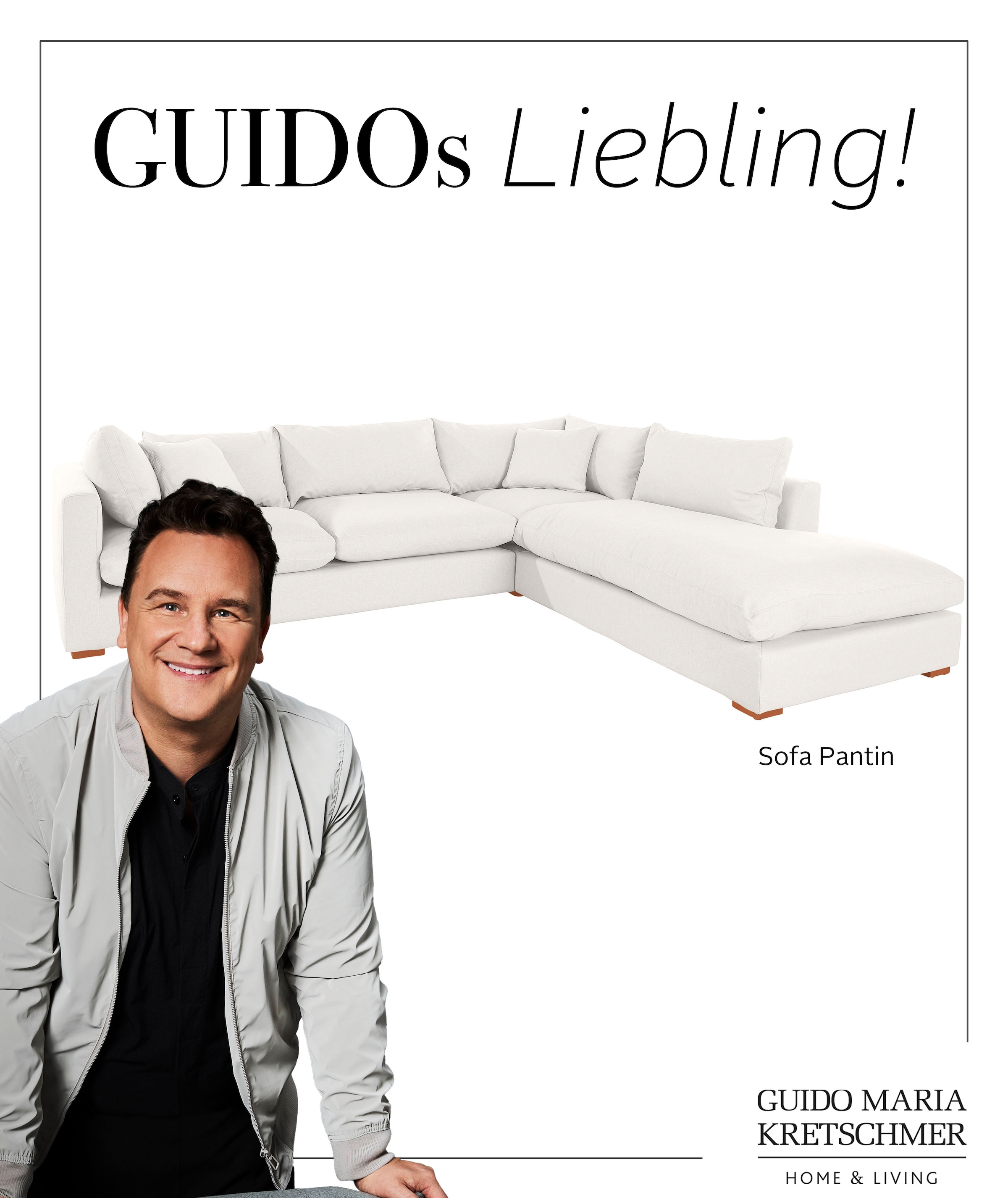 Guido Maria Kretschmer Home&Living Hocker "Pantin", mit Federn und Daunen günstig online kaufen